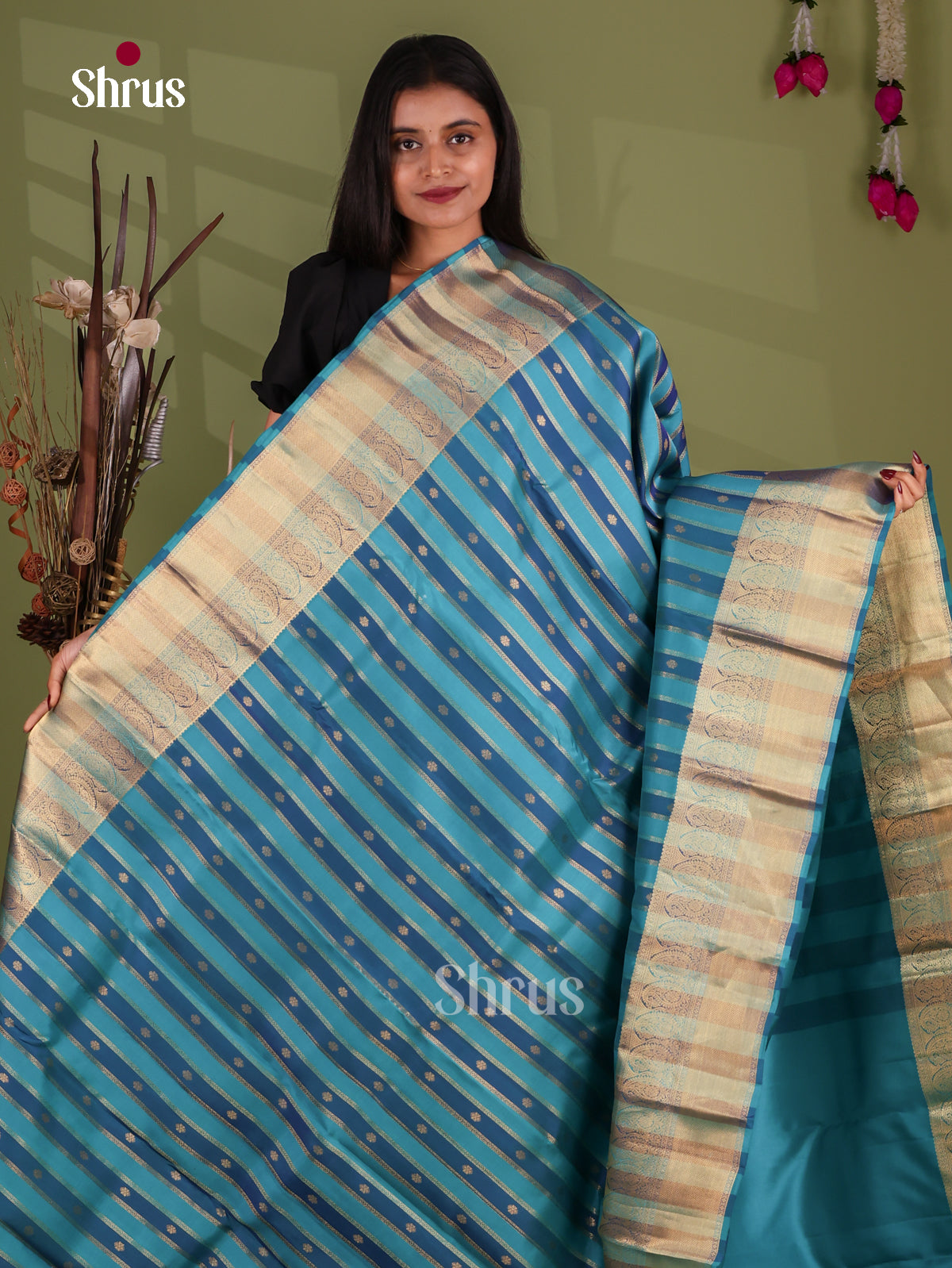Kanchipuram-halfpure Saree - EJ17055