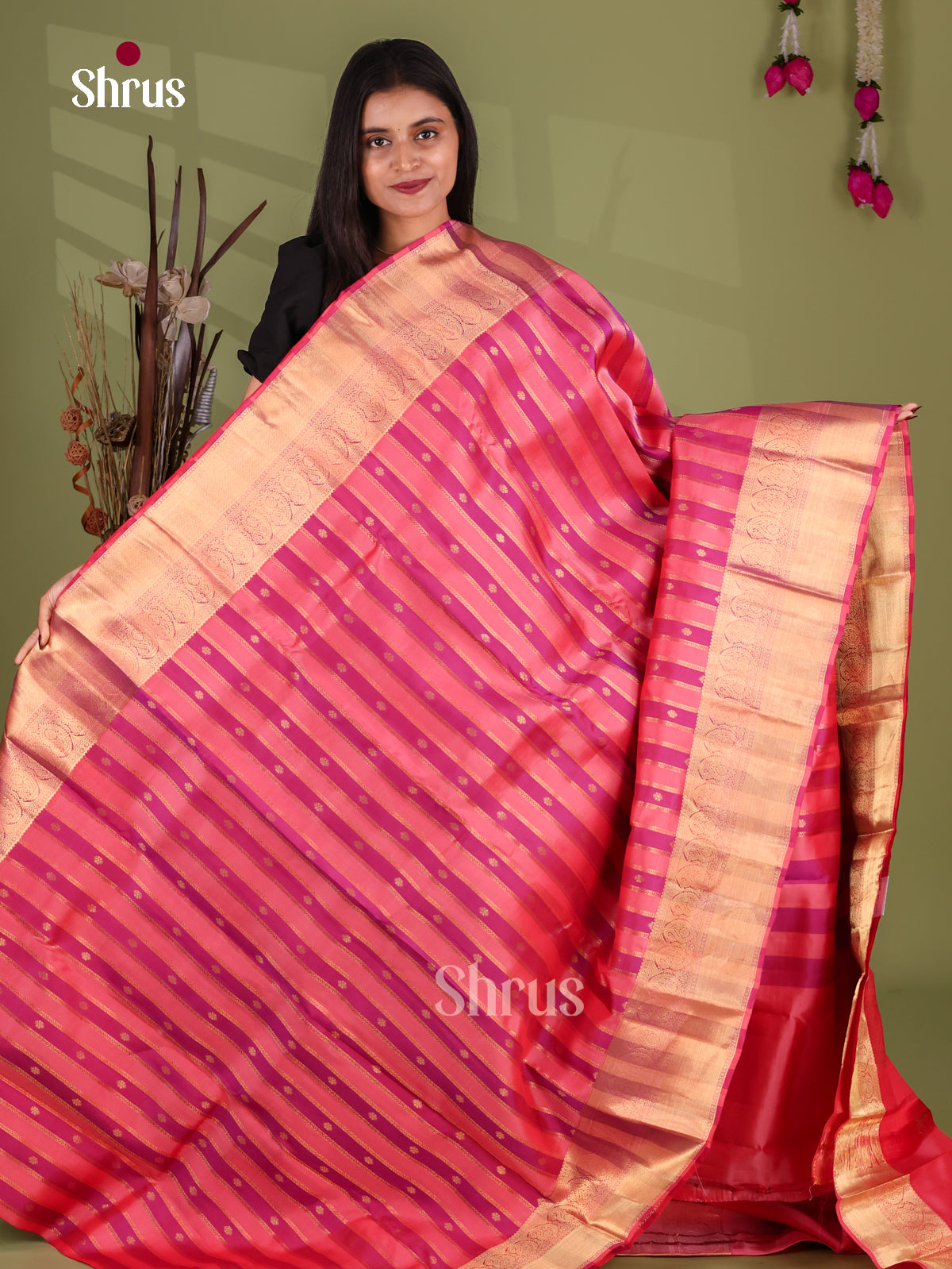 Kanchipuram-halfpure Saree - EJ17056