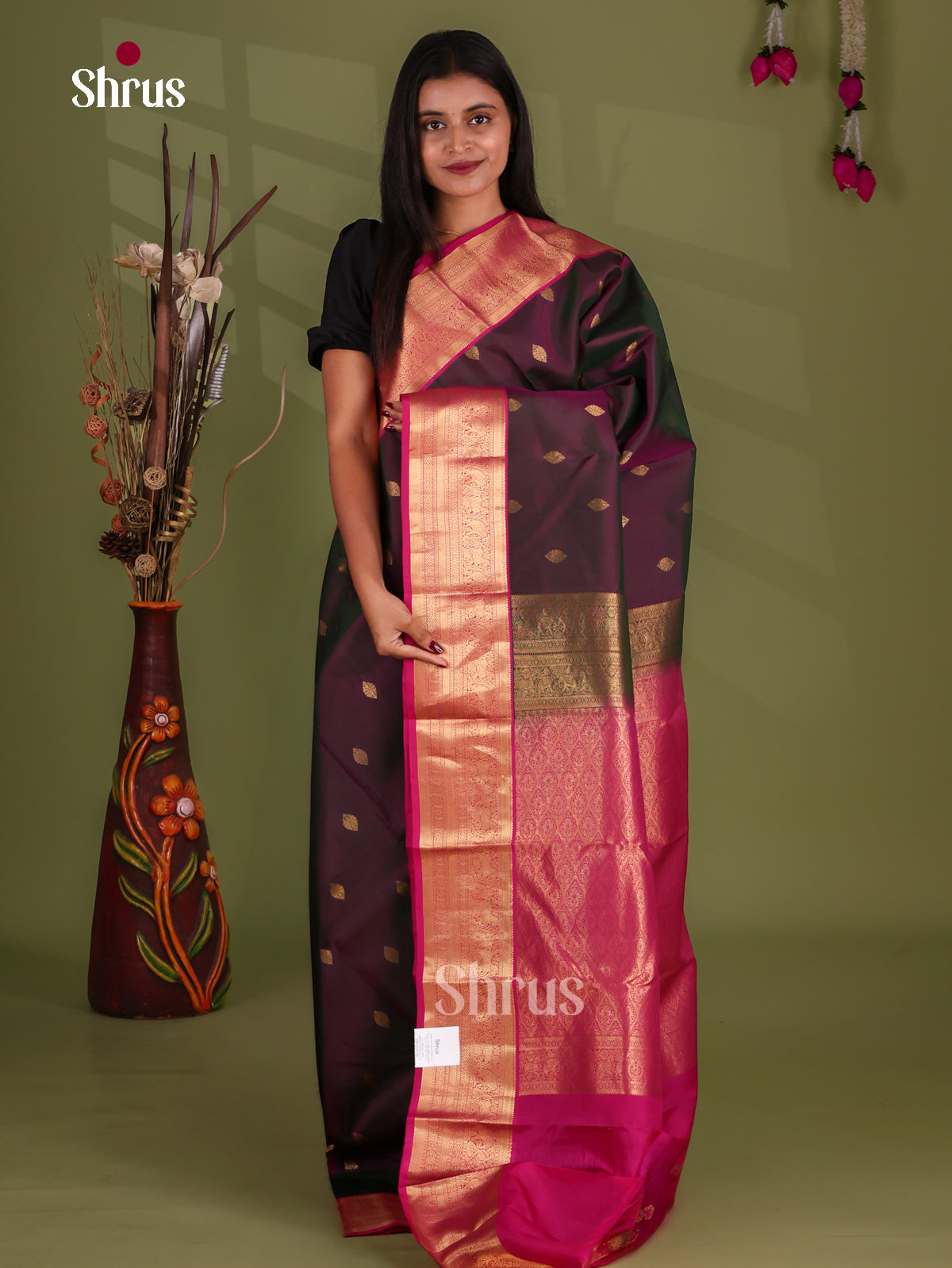 Kanchipuram-halfpure Saree - EJ17058