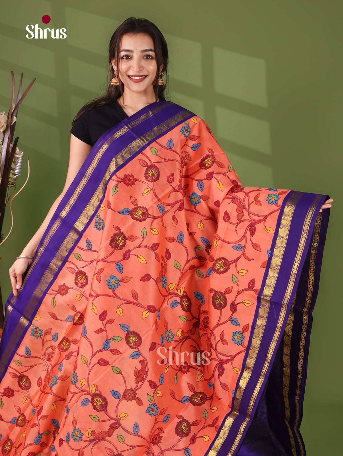 Silk Cotton Saree - EJ17059