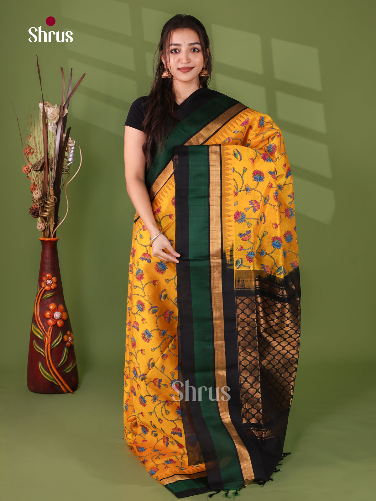 Silk Cotton Saree - EJ17063