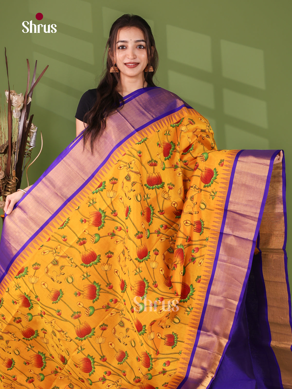 Silk Cotton Saree - EJ17067