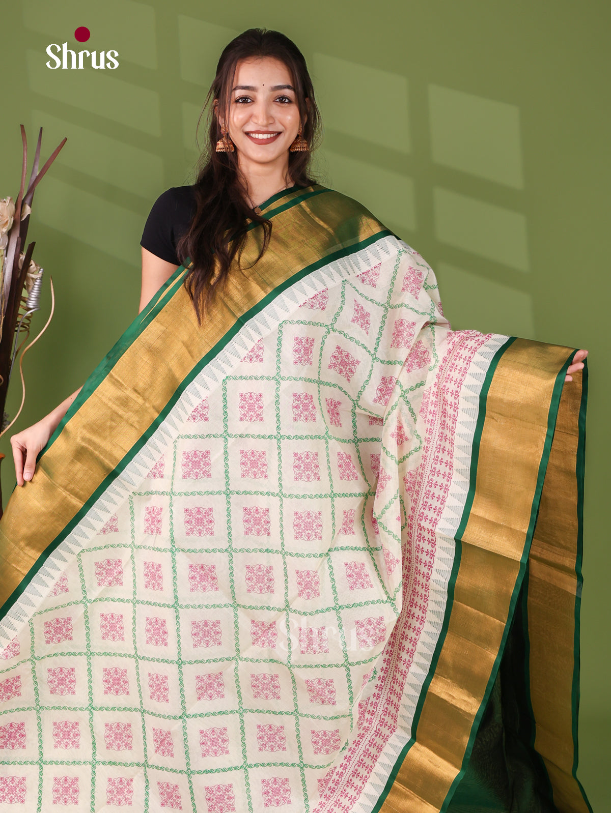 Silk Cotton Saree - EJ17068