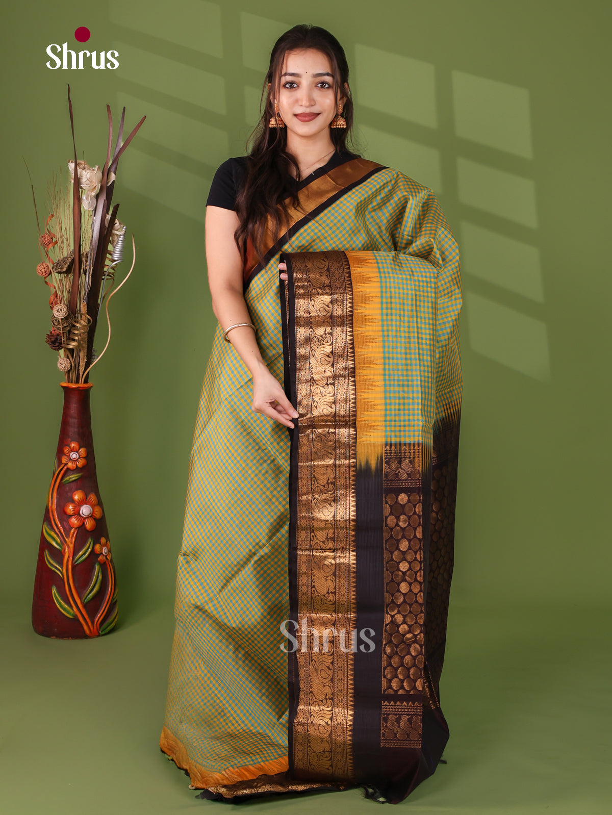 Silk Cotton Saree - EJ17070