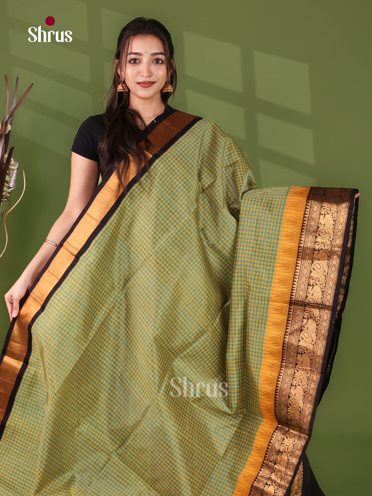 Silk Cotton Saree - EJ17070