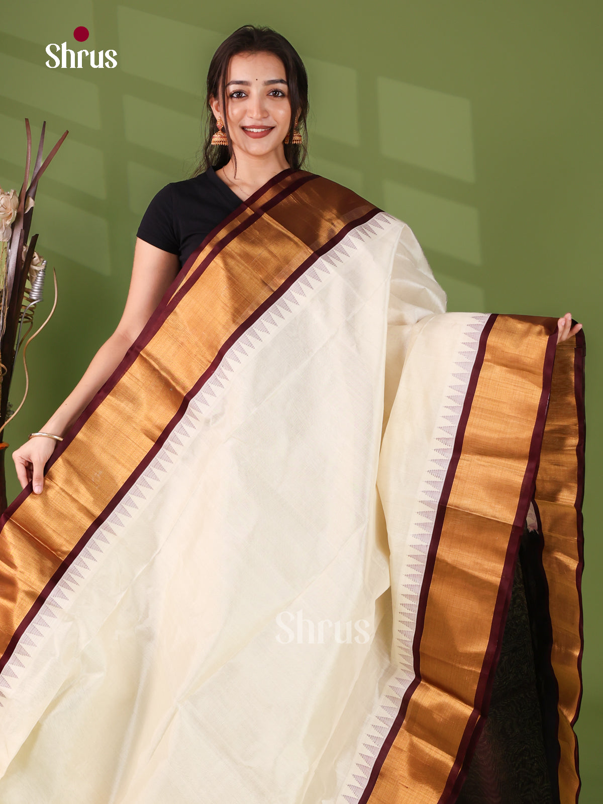Silk Cotton Saree - EJ17074
