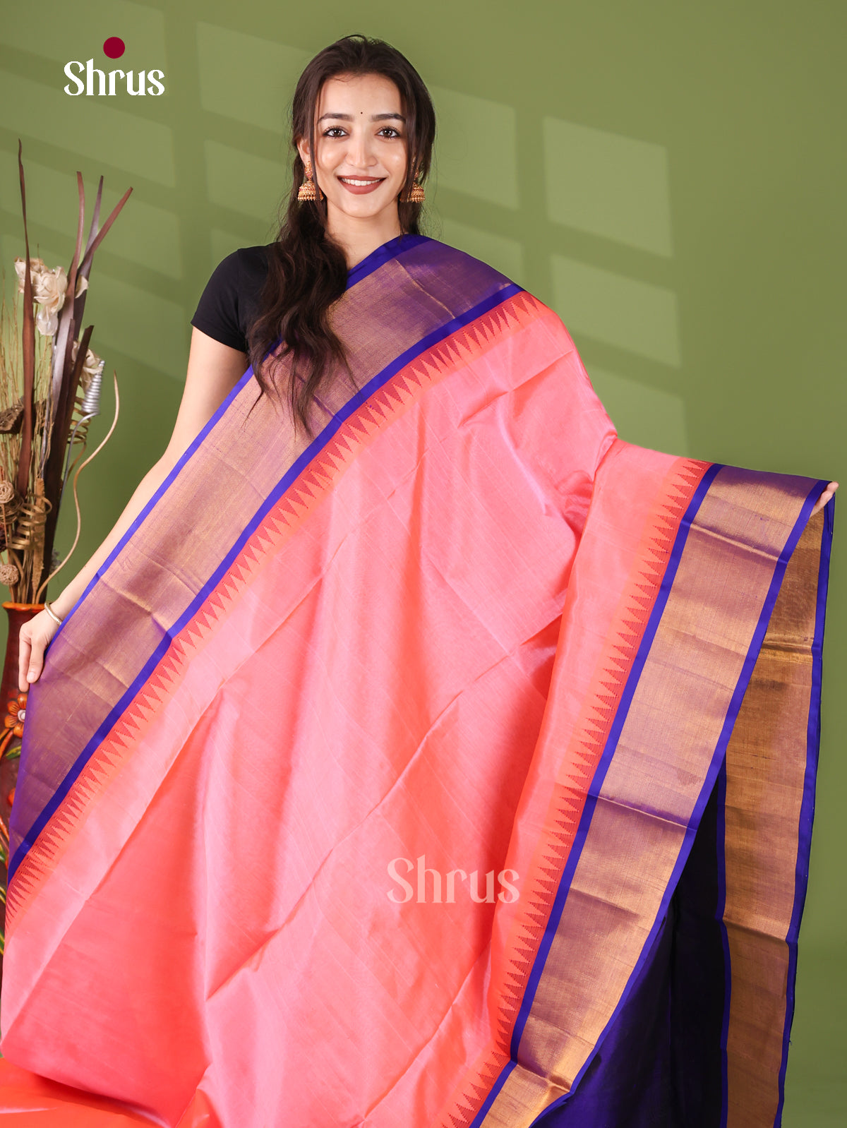 Silk Cotton Saree - EJ17079