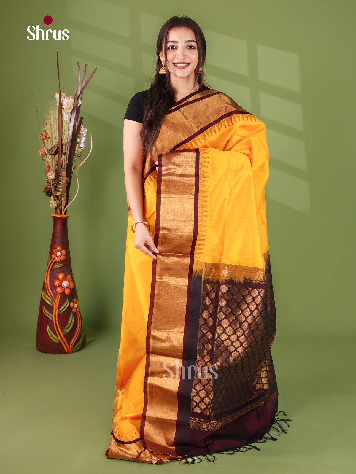 Silk Cotton Saree - EJ17081