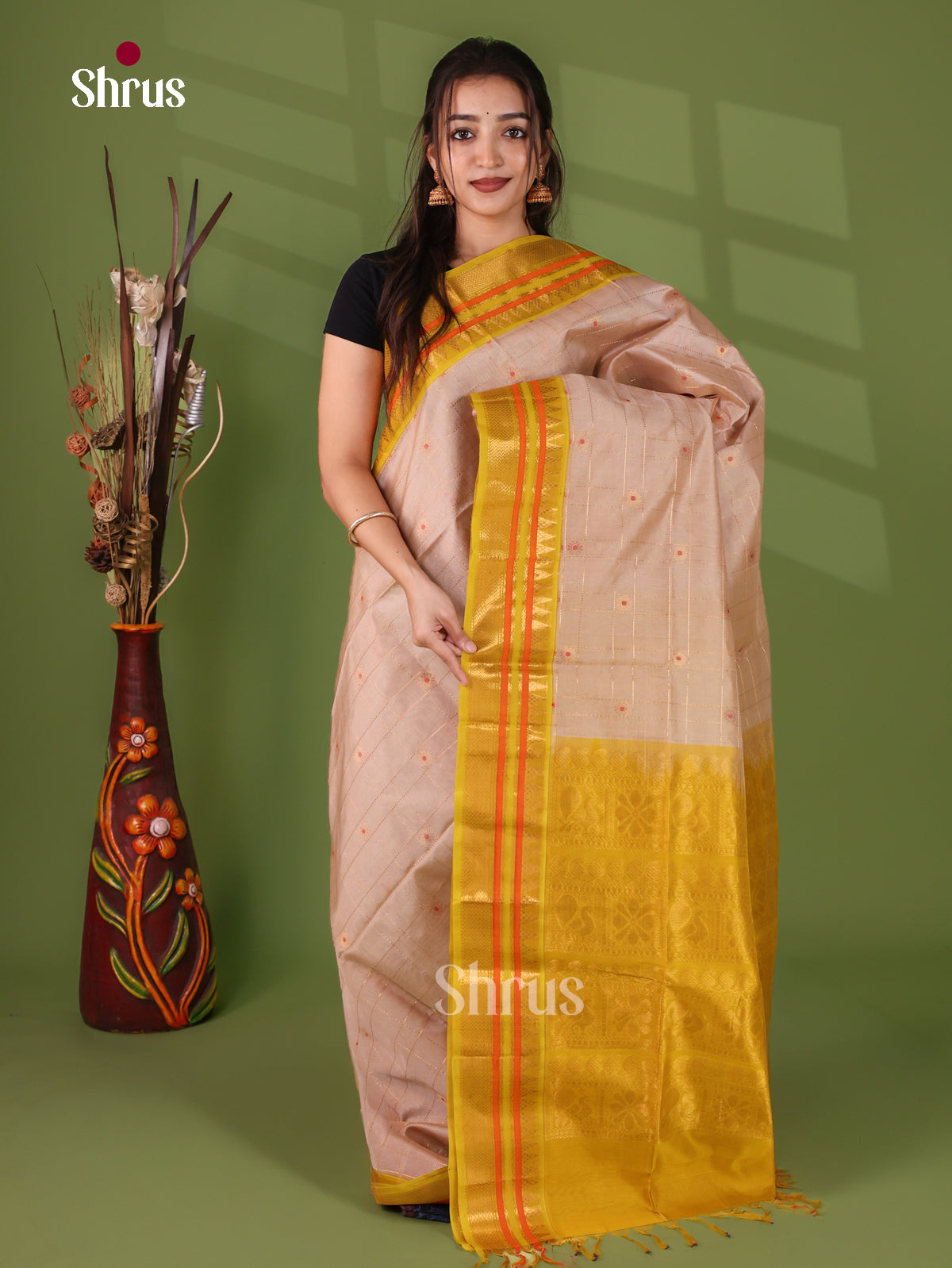 Silk Cotton Saree - EJ17082