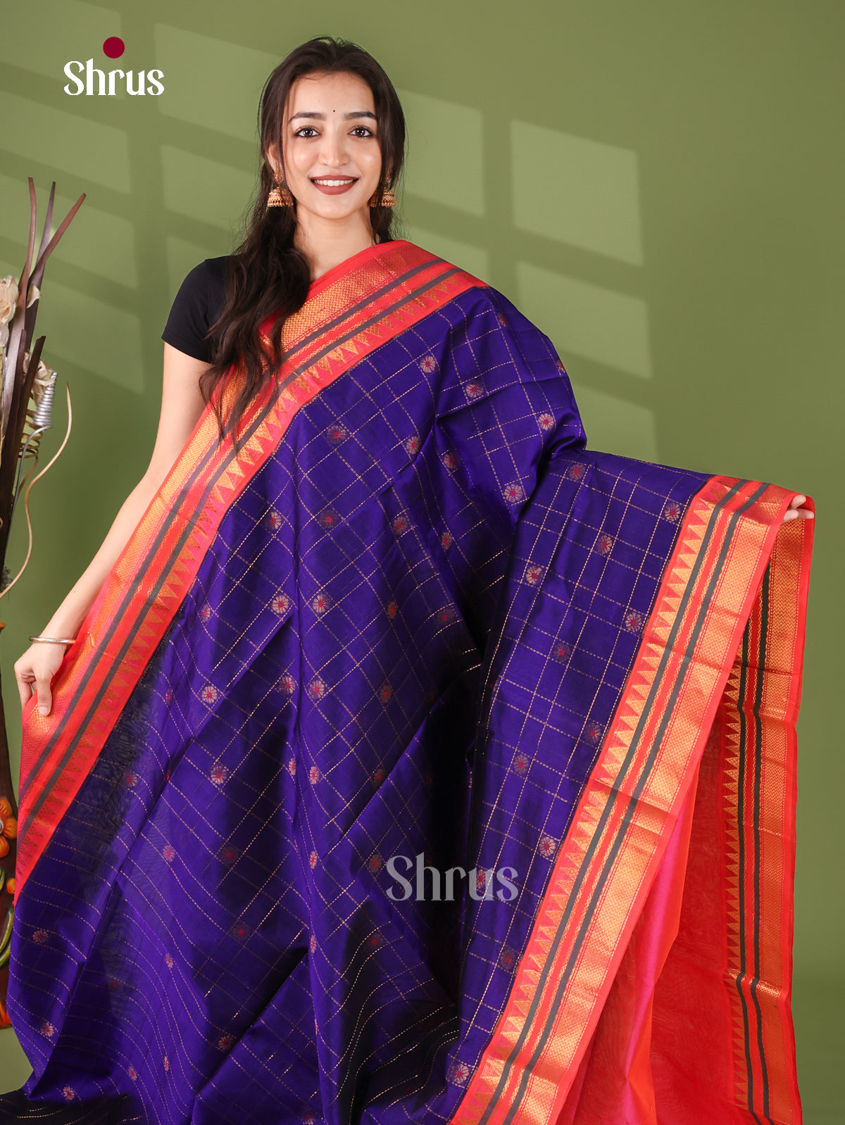 Silk Cotton Saree - EJ17083