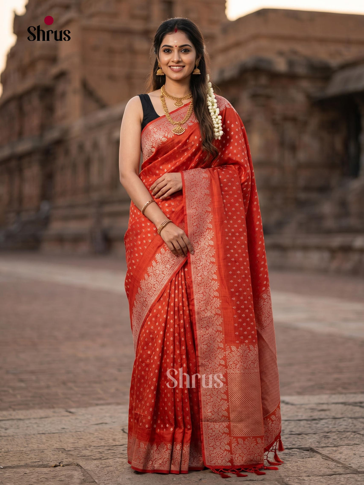 Jute Banaras Saree - EJ19001