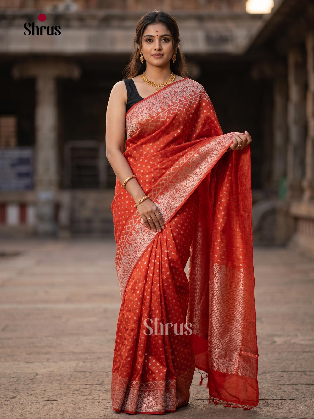 Jute Banaras Saree - EJ19002
