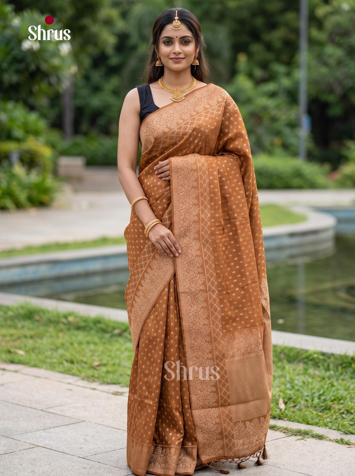 Jute Banaras Saree - EJ19006