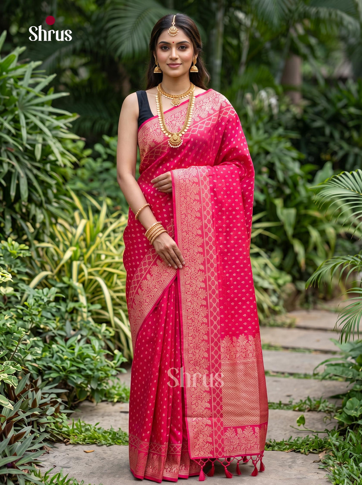 Jute Banaras Saree - EJ19007