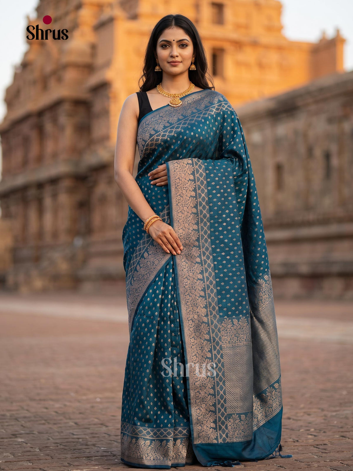 Jute Banaras Saree - EJ19009