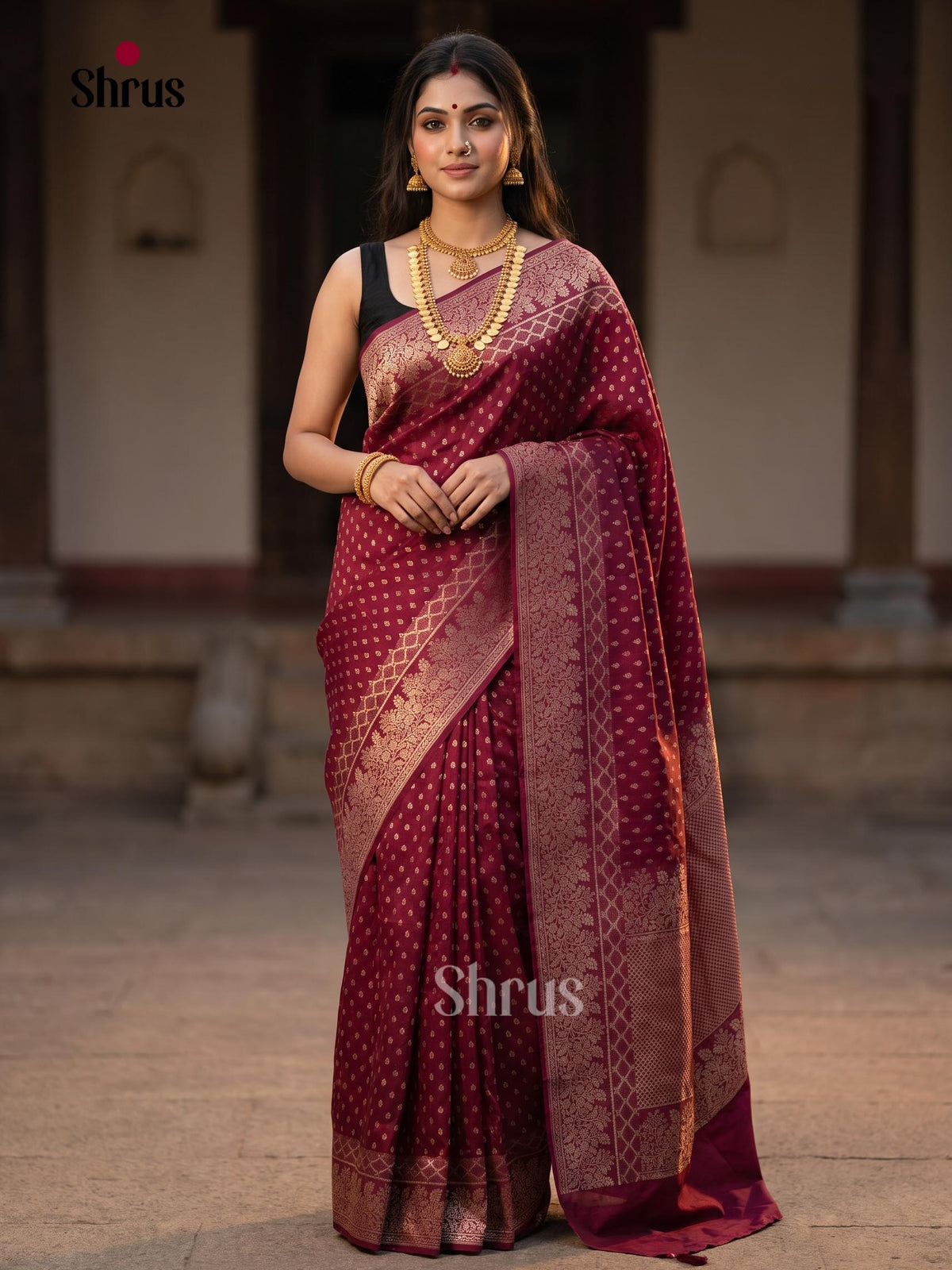 Jute Banaras Saree - EJ19011