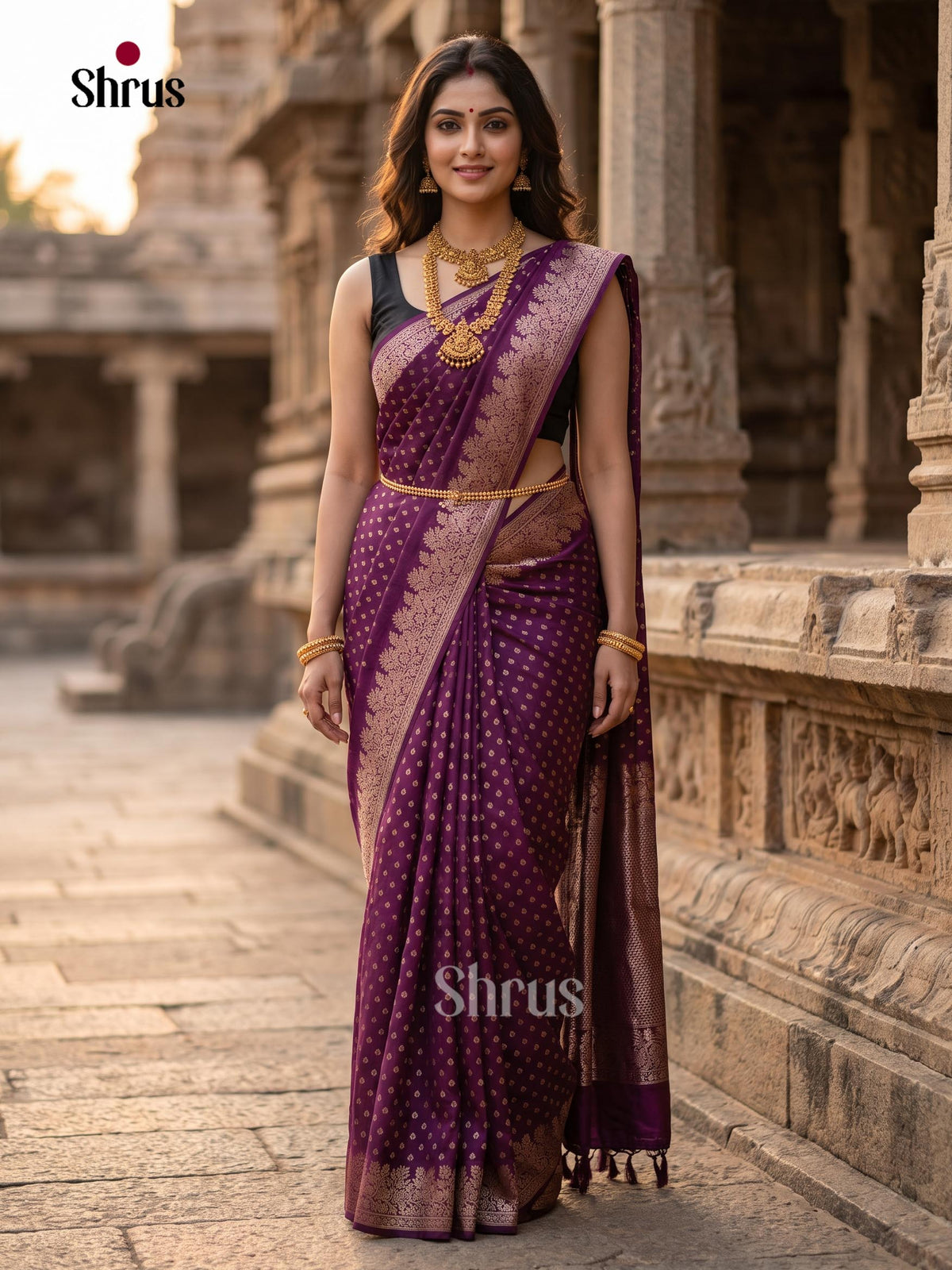 Jute Banaras Saree - EJ19014