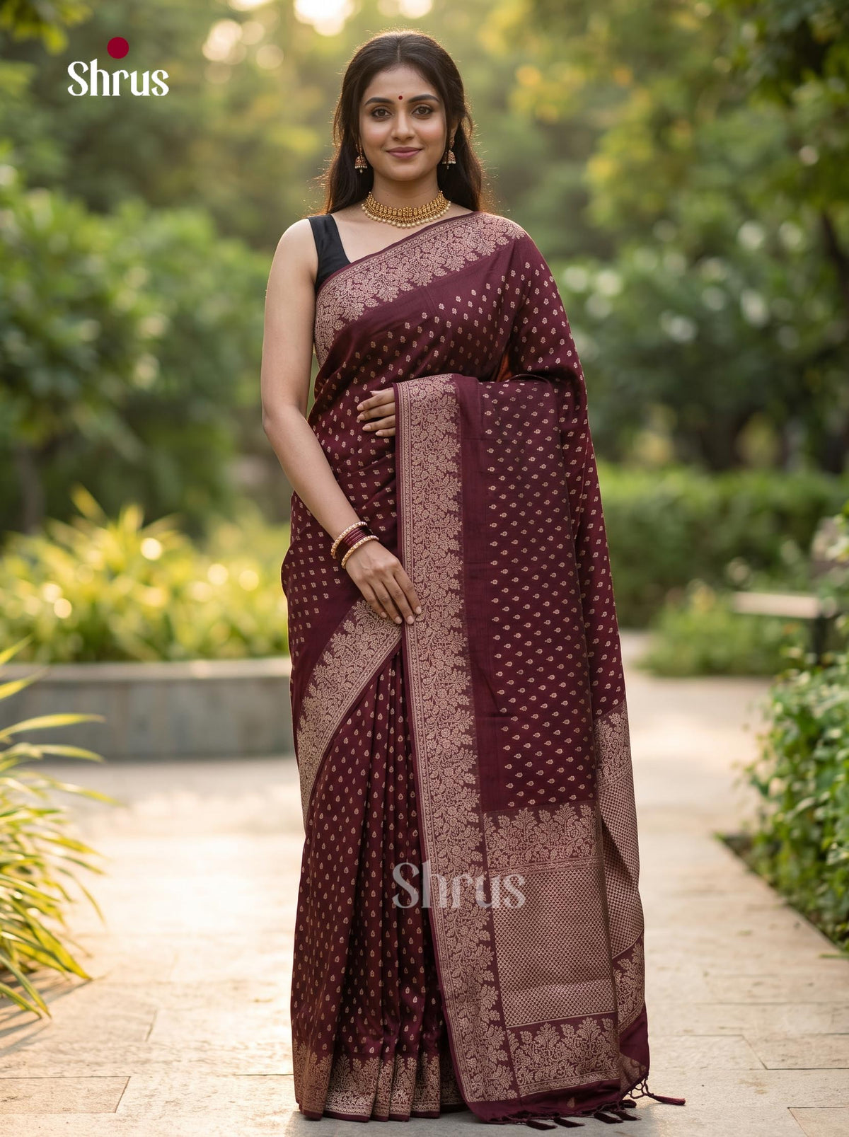 Jute Banaras Saree - EJ19018