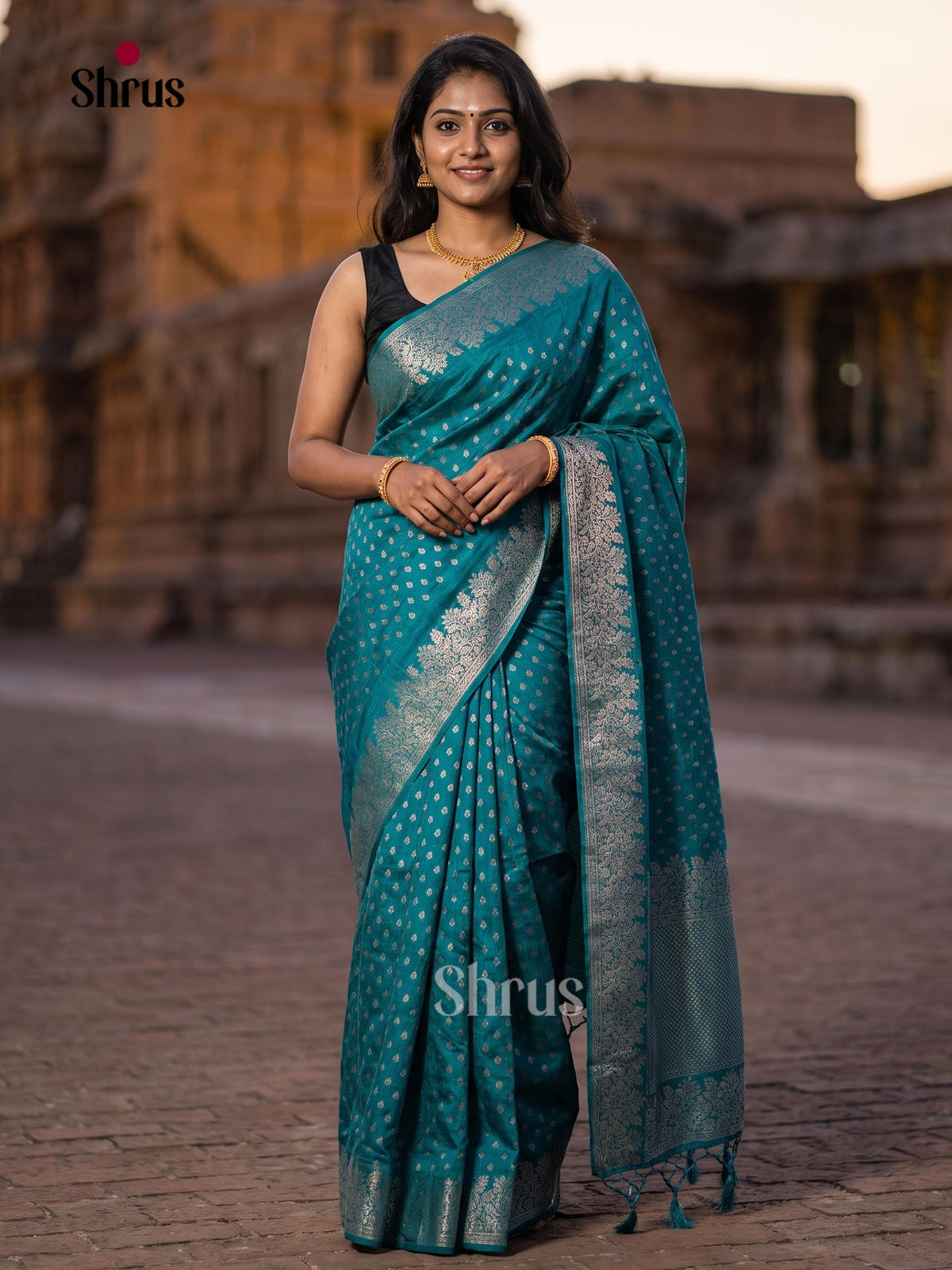 Jute Banaras Saree - EJ19022