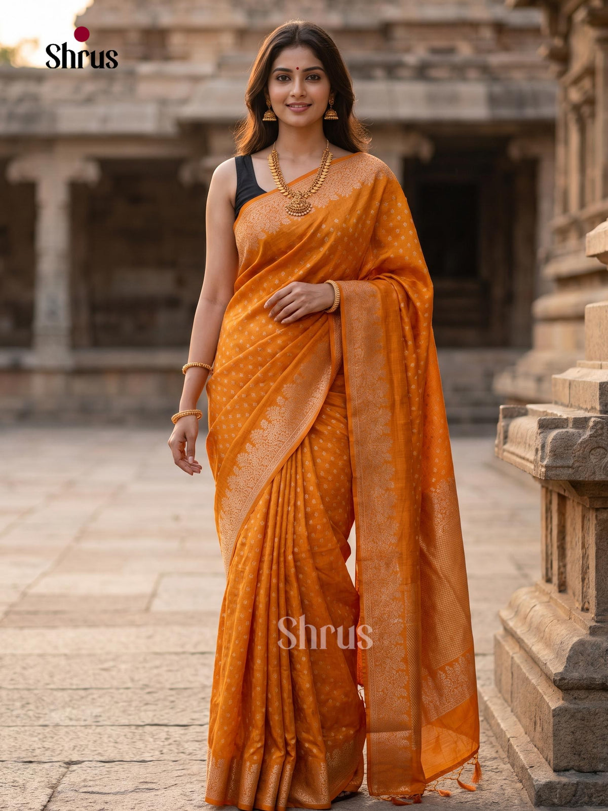 Jute Banaras Saree - EJ19024