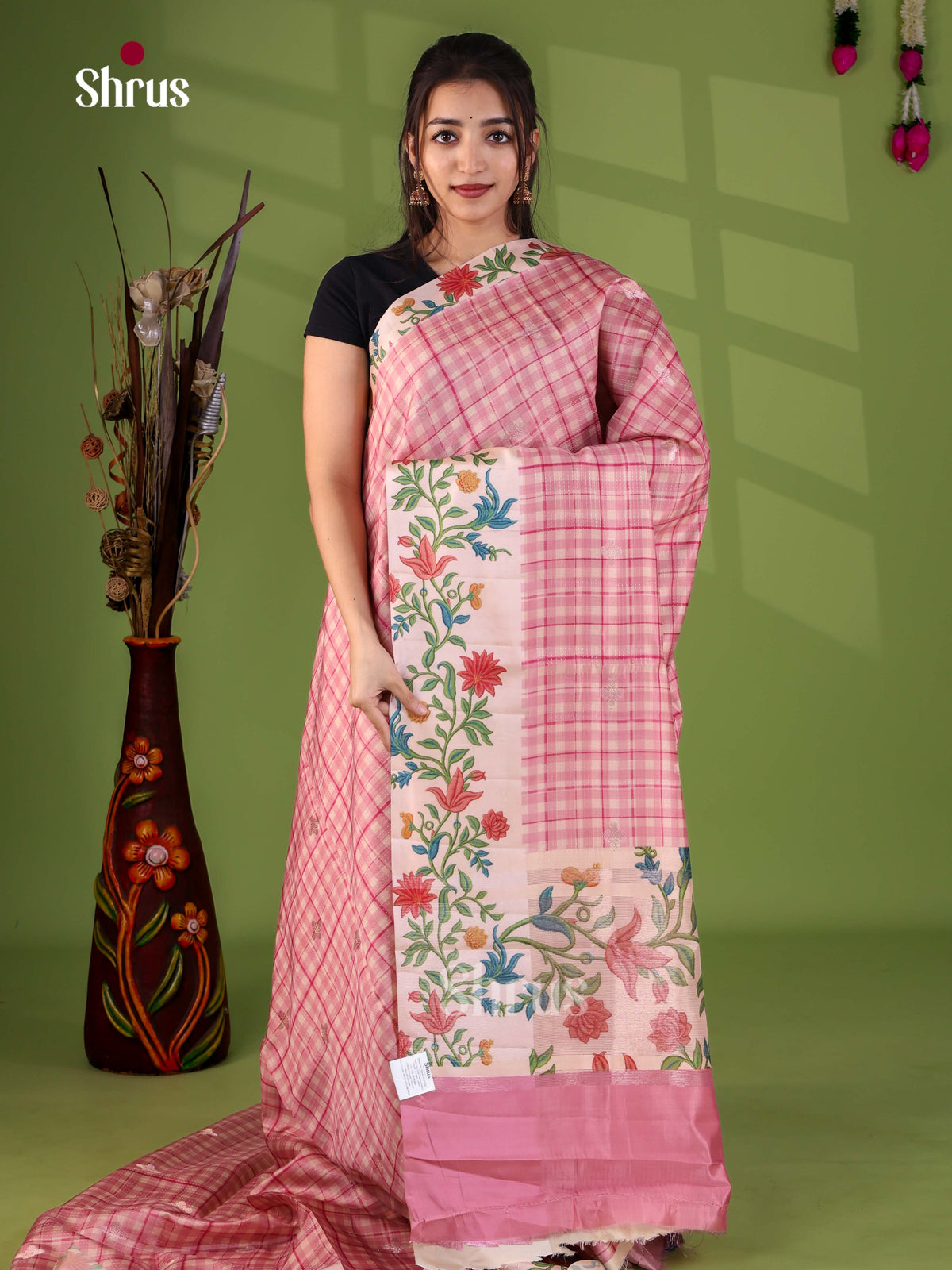 Apoorva Madras Checks Saree - EJ24050