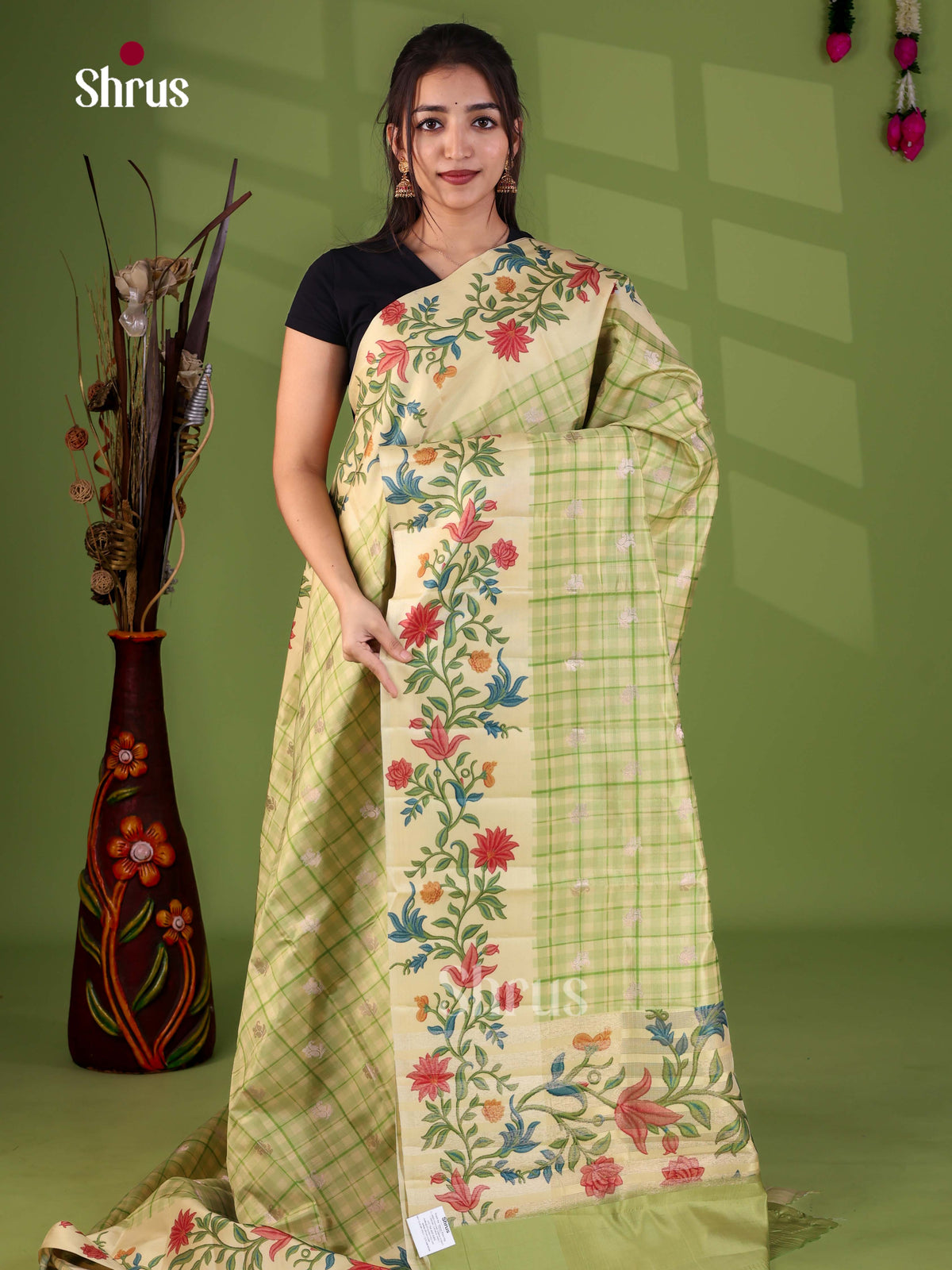 Apoorva Madras Checks Saree - EJ24054