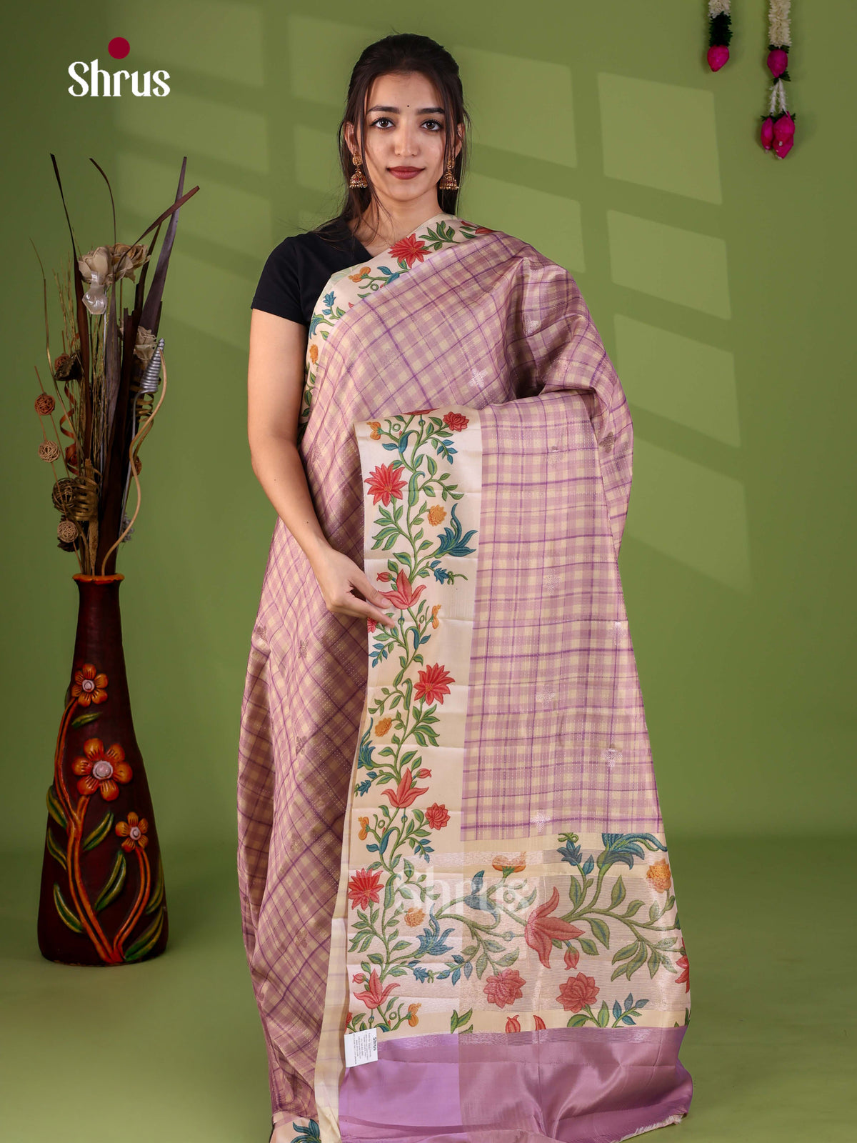 Apoorva Madras Checks Saree - EJ24062 - Shop on Shrus.com