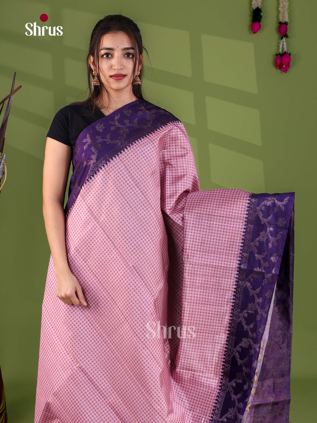 Apoorva Madras Checks Saree - EJ24065