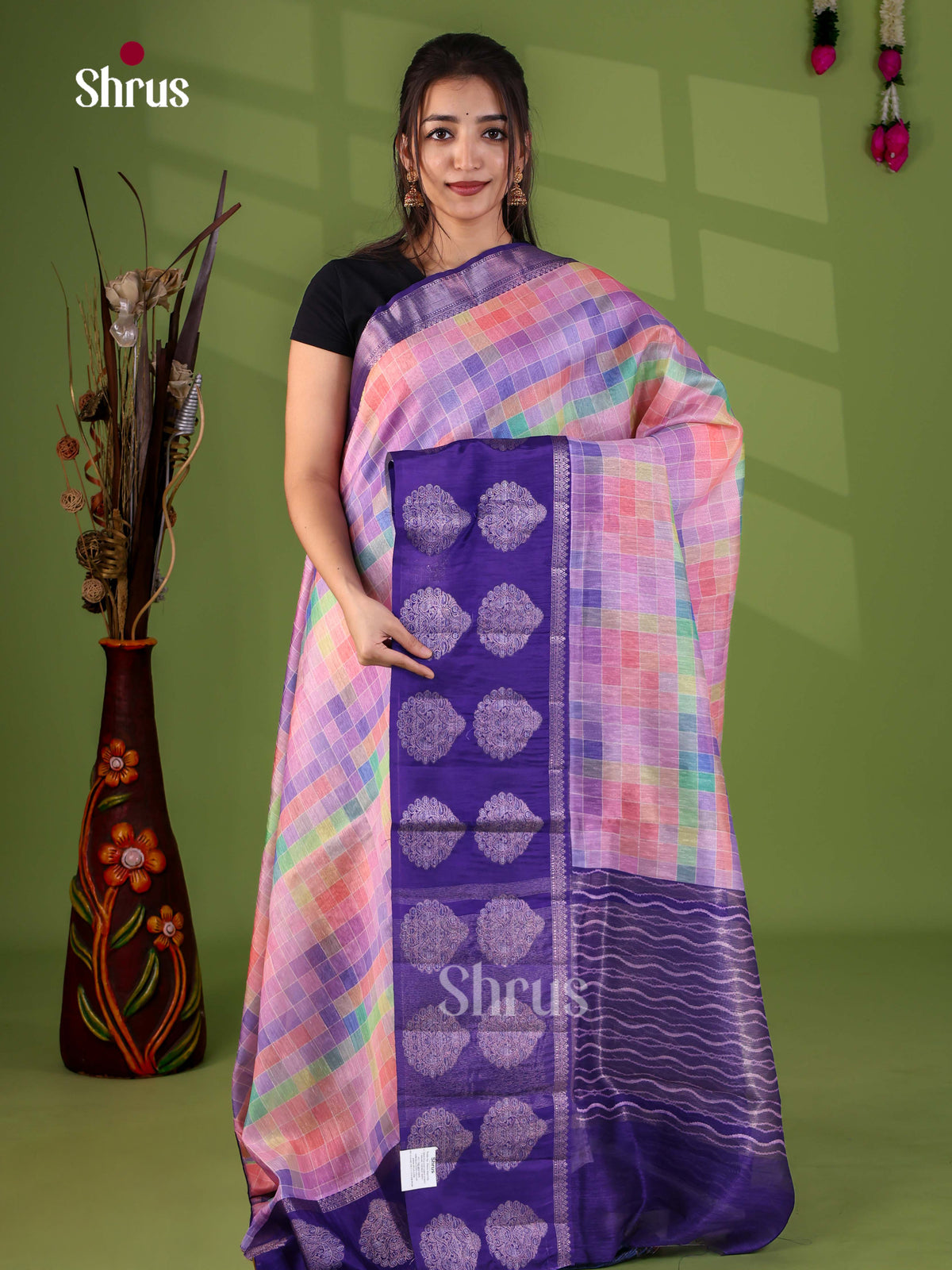 Apoorva Madras Checks Saree - EJ24072 - Shop on Shrus.com