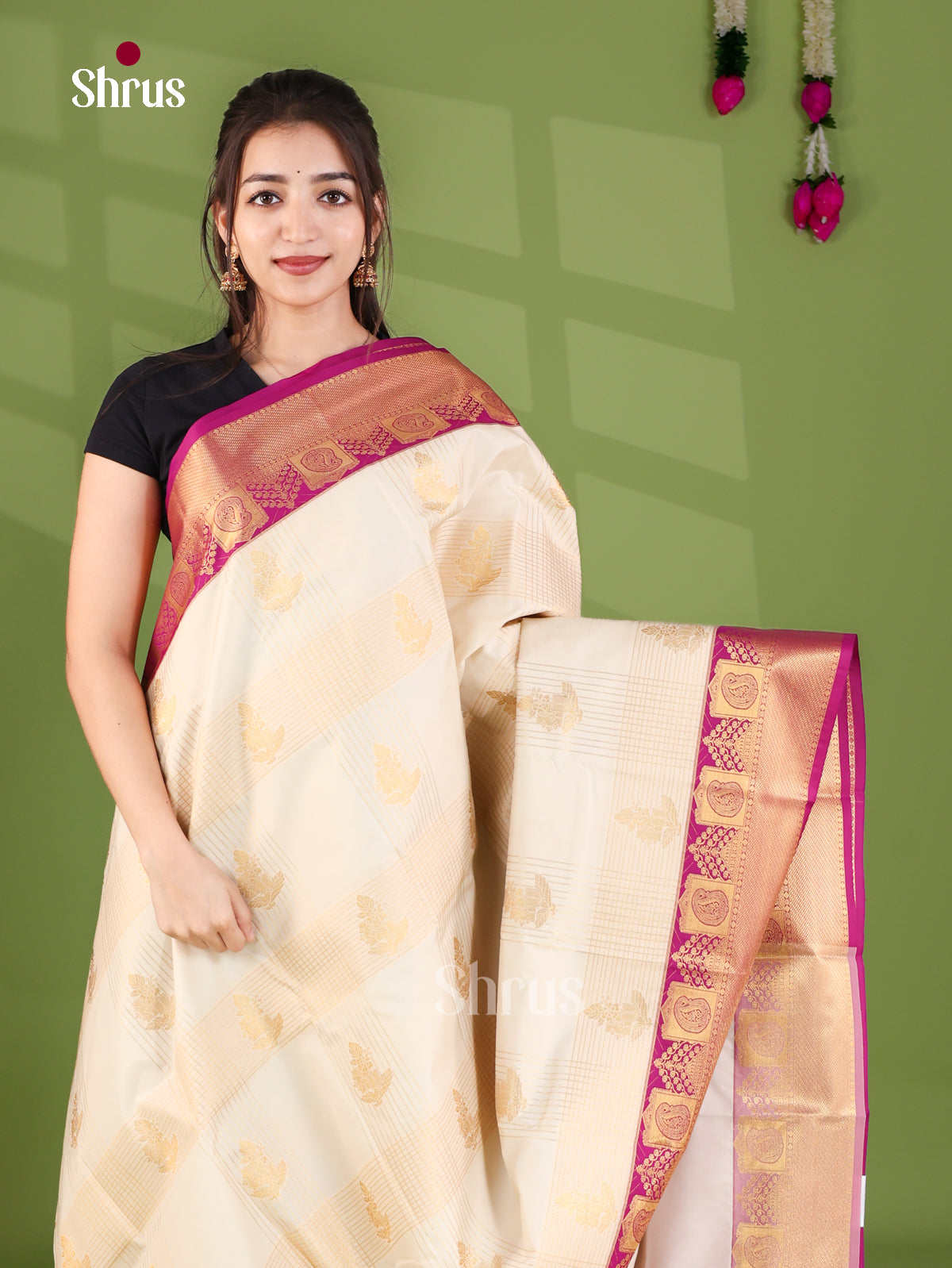 Semi Kanchipuram Saree - EJ26300