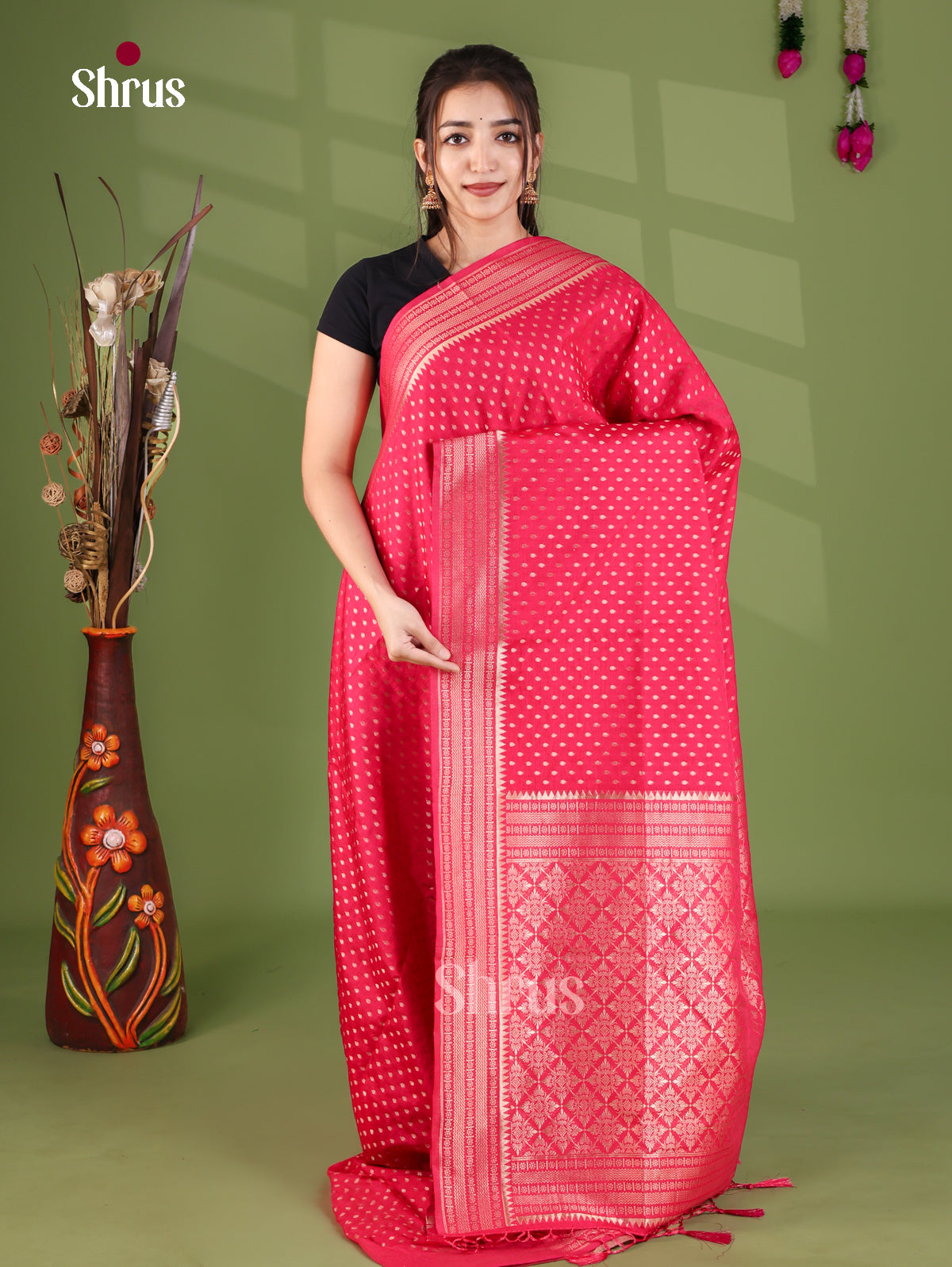 Jute Banaras Saree - EJ27008
