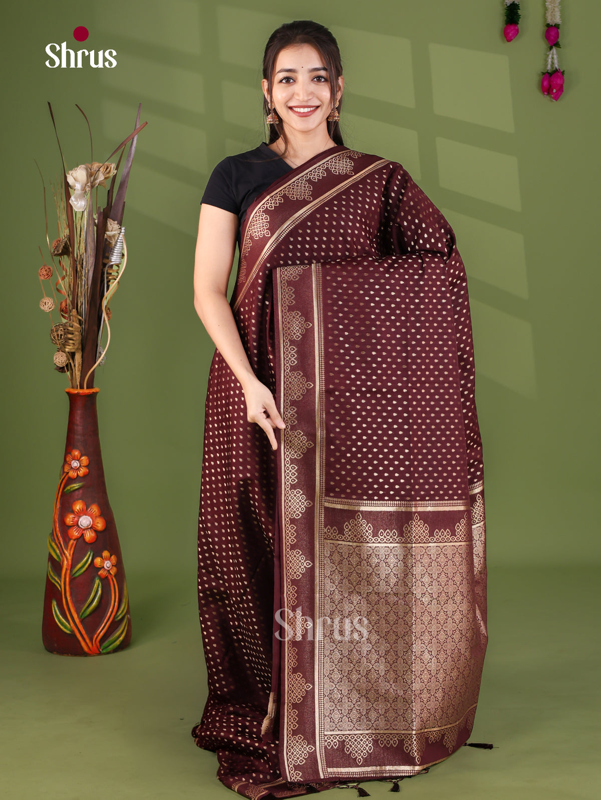 Jute Banaras Saree - EJ27022