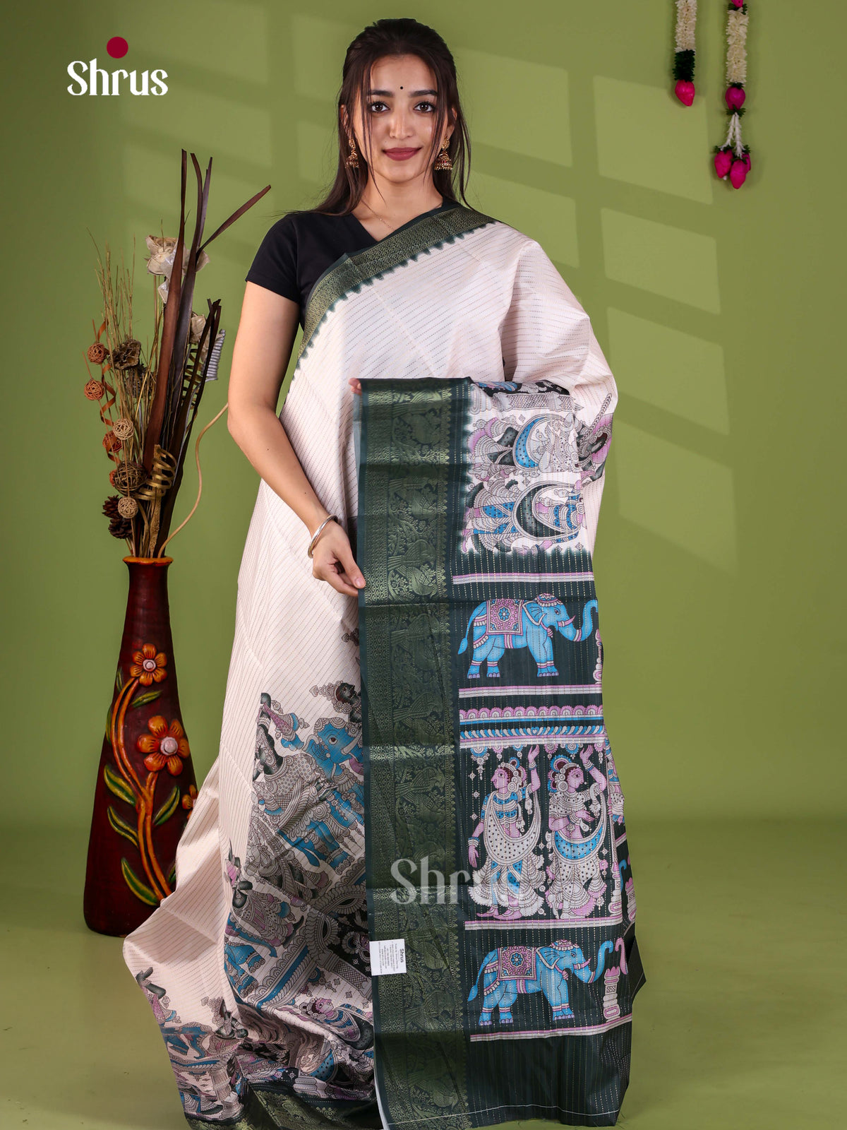 Semi Tussar Saree - EJ28035