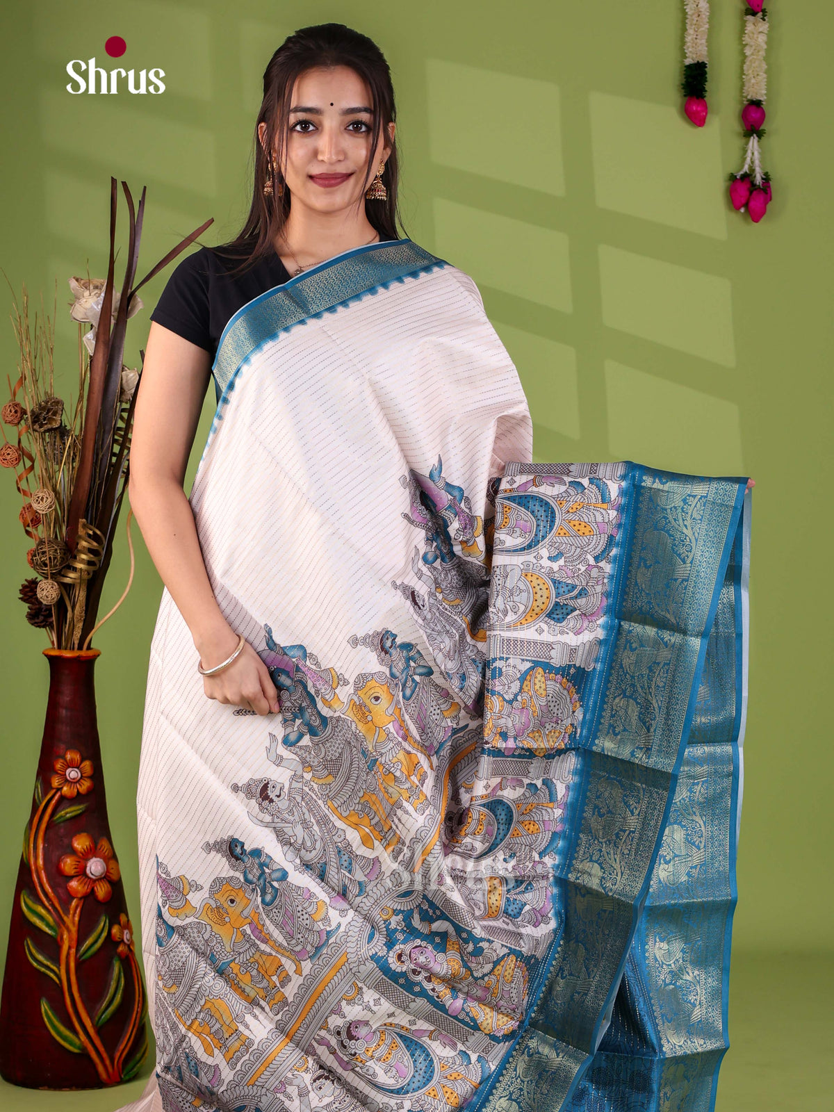 Semi Tussar Saree - EJ28036