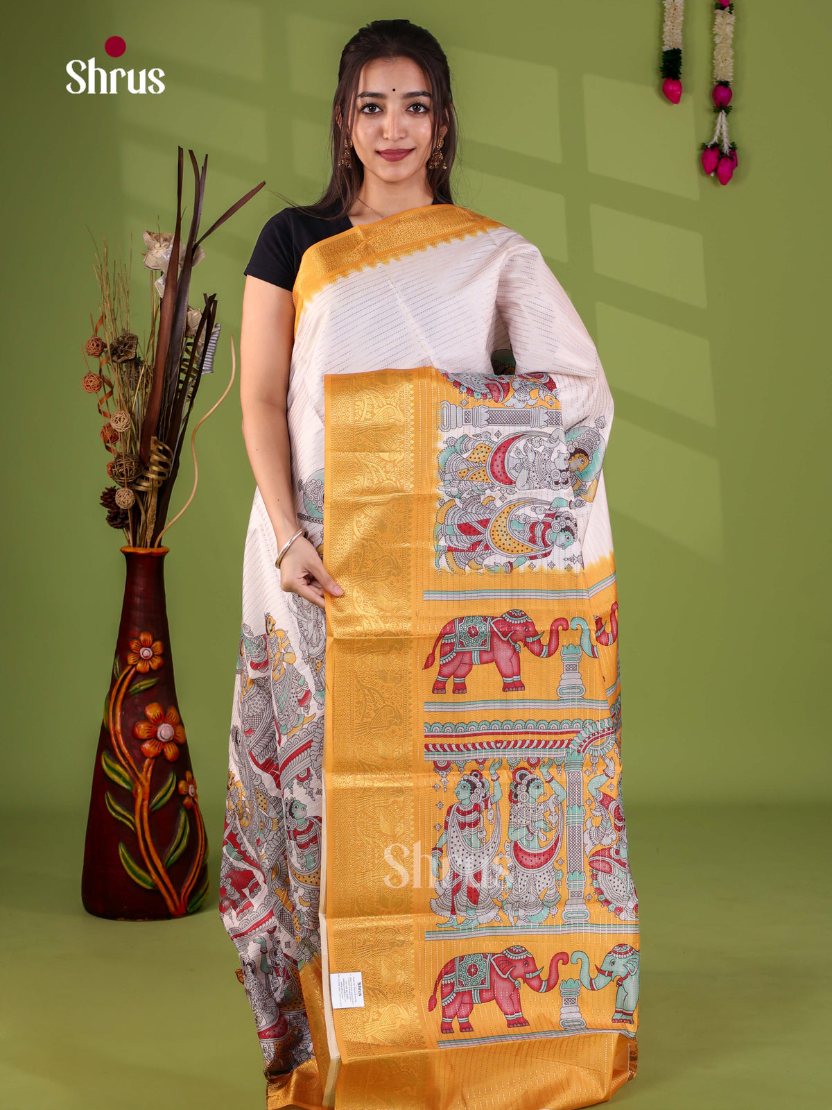 Semi Tussar Saree - EJ28037