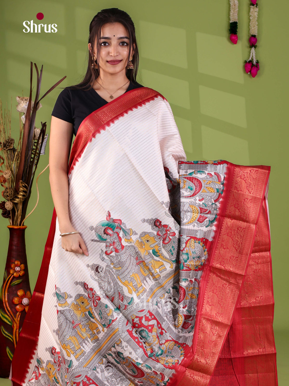Semi Tussar Saree - EJ28040