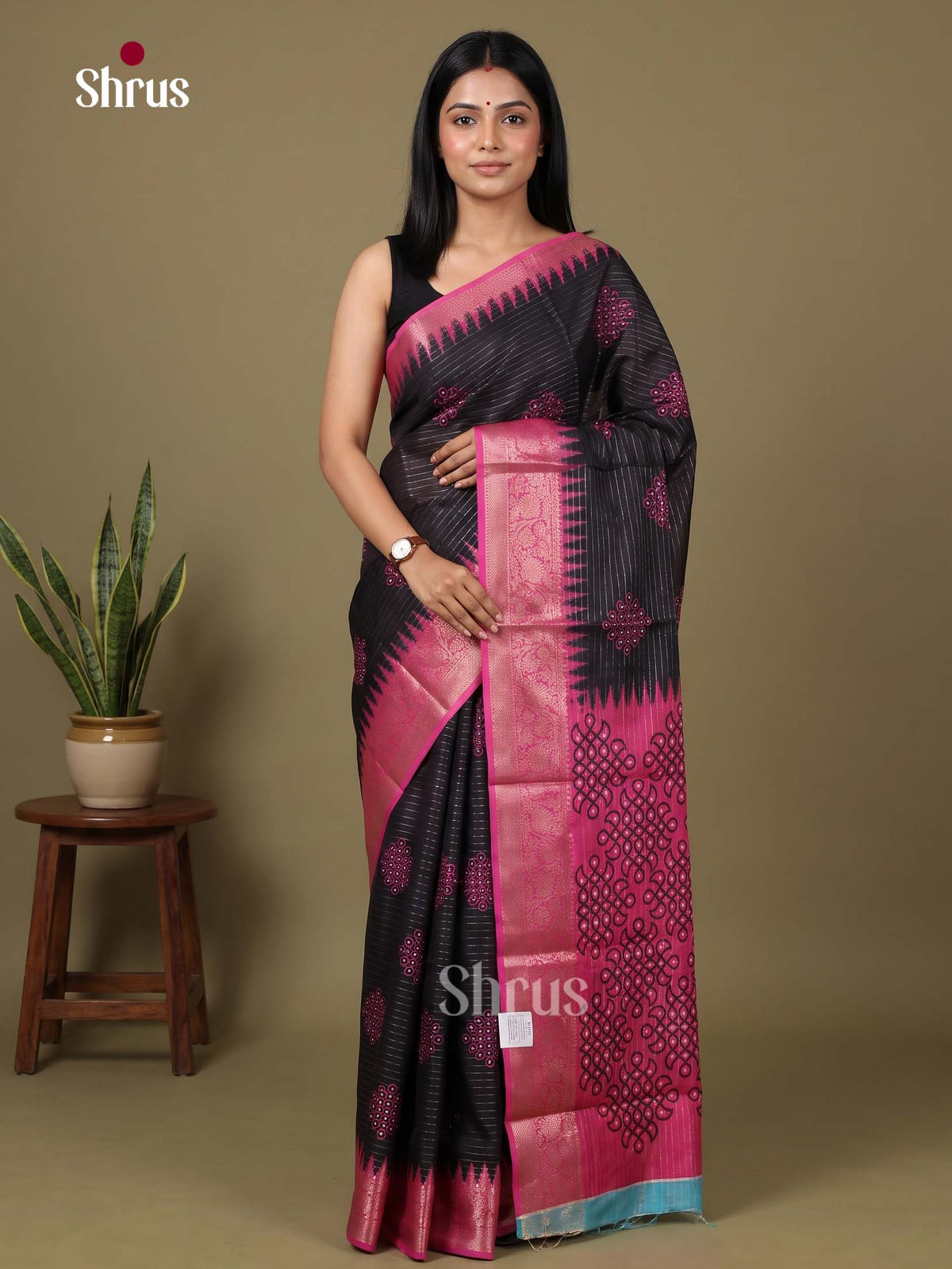 Kolam Semi Tussar Saree - EJ29048 - Shop on Shrus.com