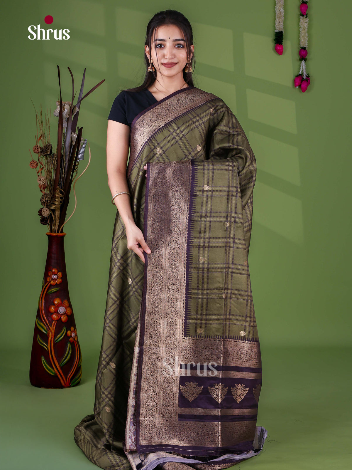 Banarasi Semi Tussar Saree - EJ30390