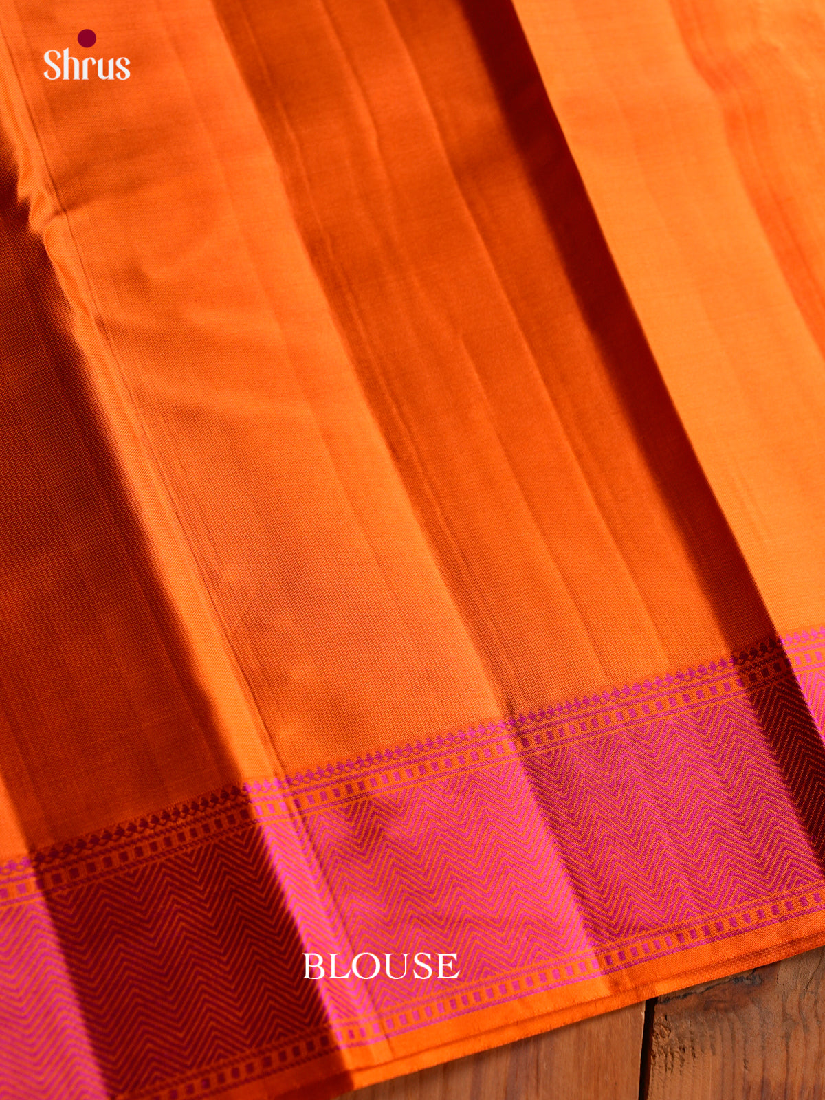 Elegant Mustard Pattu Saree With Leaf Thread Jaal Design | Orange Border With Pink Chevron Pattern