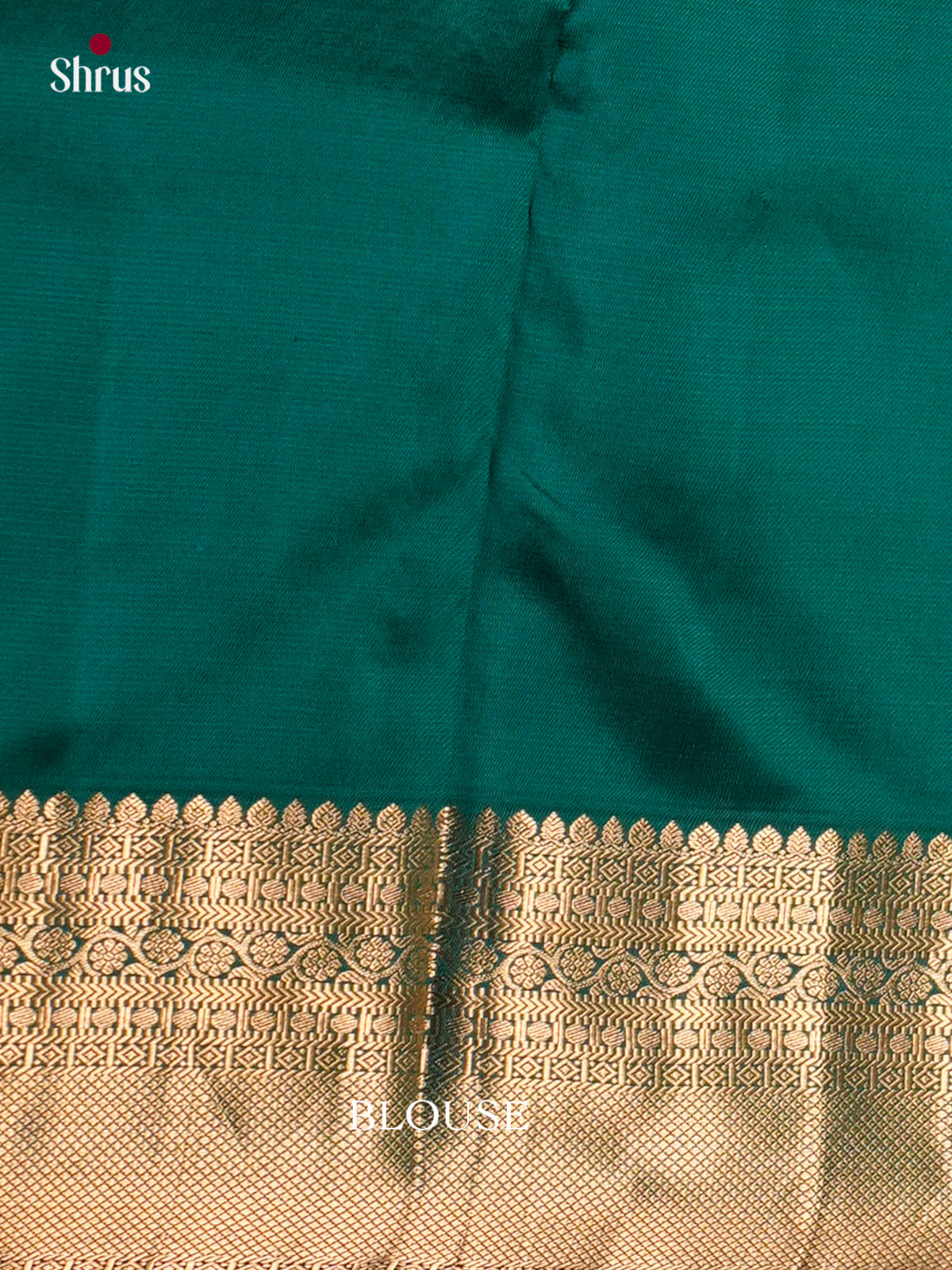 Buy Sheeny Emerald Green Kanjivaram Saree With Golden Stripes, Buttas & Brocade Pallu