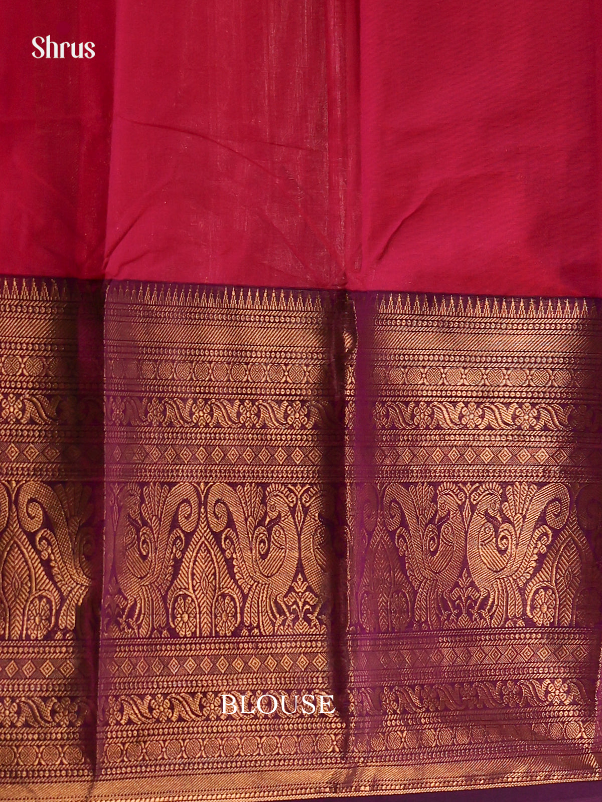 Exquisite Magenta Chettinad Cotton Sarees With Circular Buttas & Deep Wine Broad Border