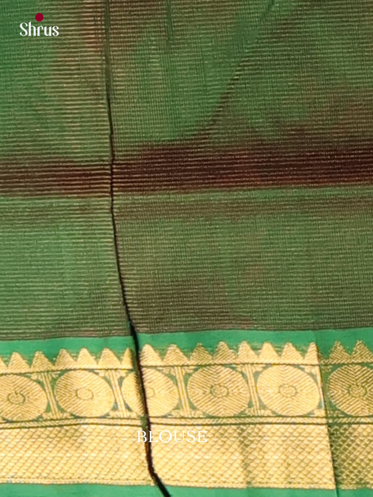 Exquisite Maroon Silk Cotton Saree with Plain Body & Contrast Green Zari Border 2