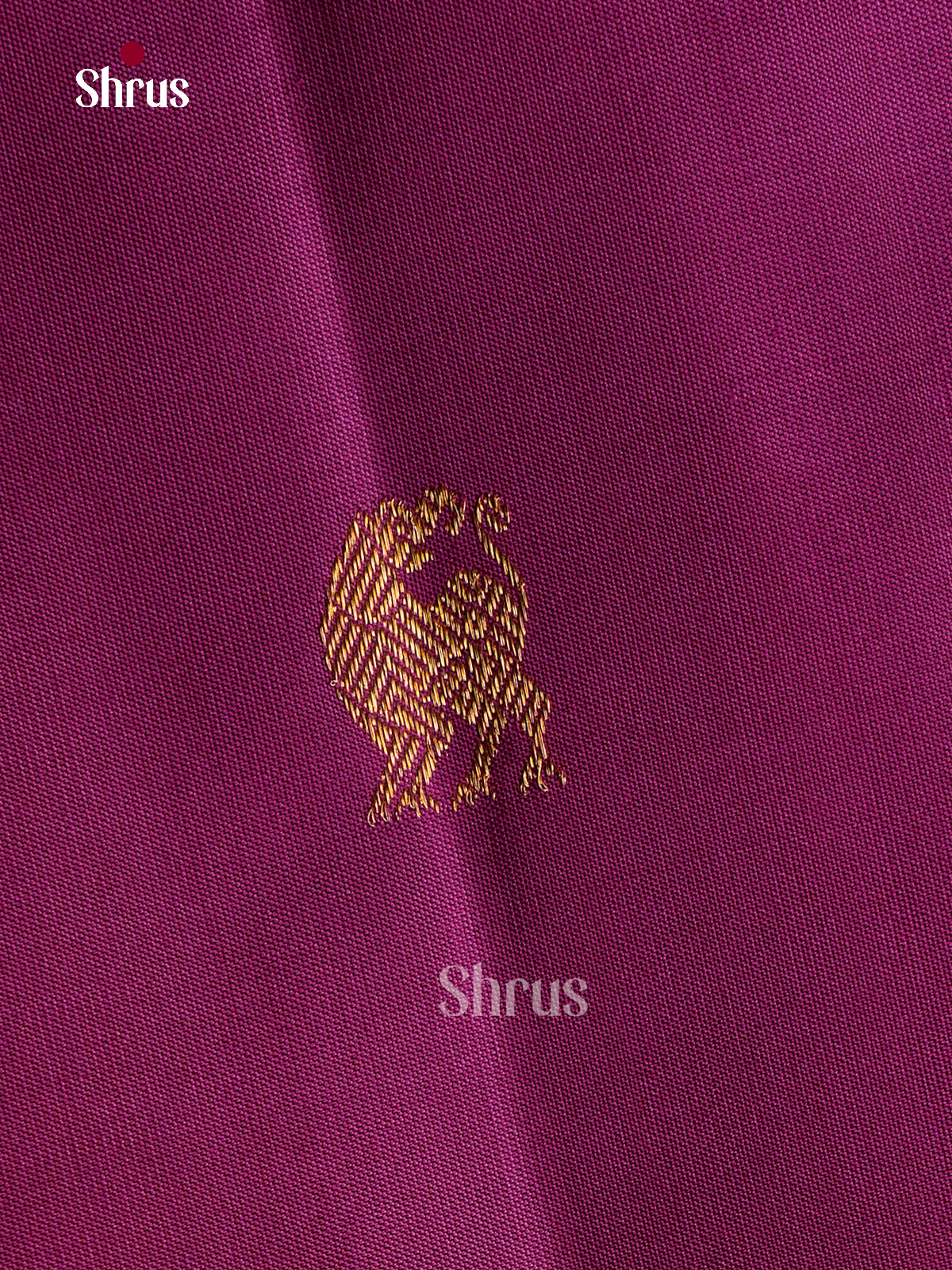 Exquisite Purple Kanchipuram Pattu Saree With Peacock & Coin Buttas | Self Broad Zari Border & Brocade Pallu