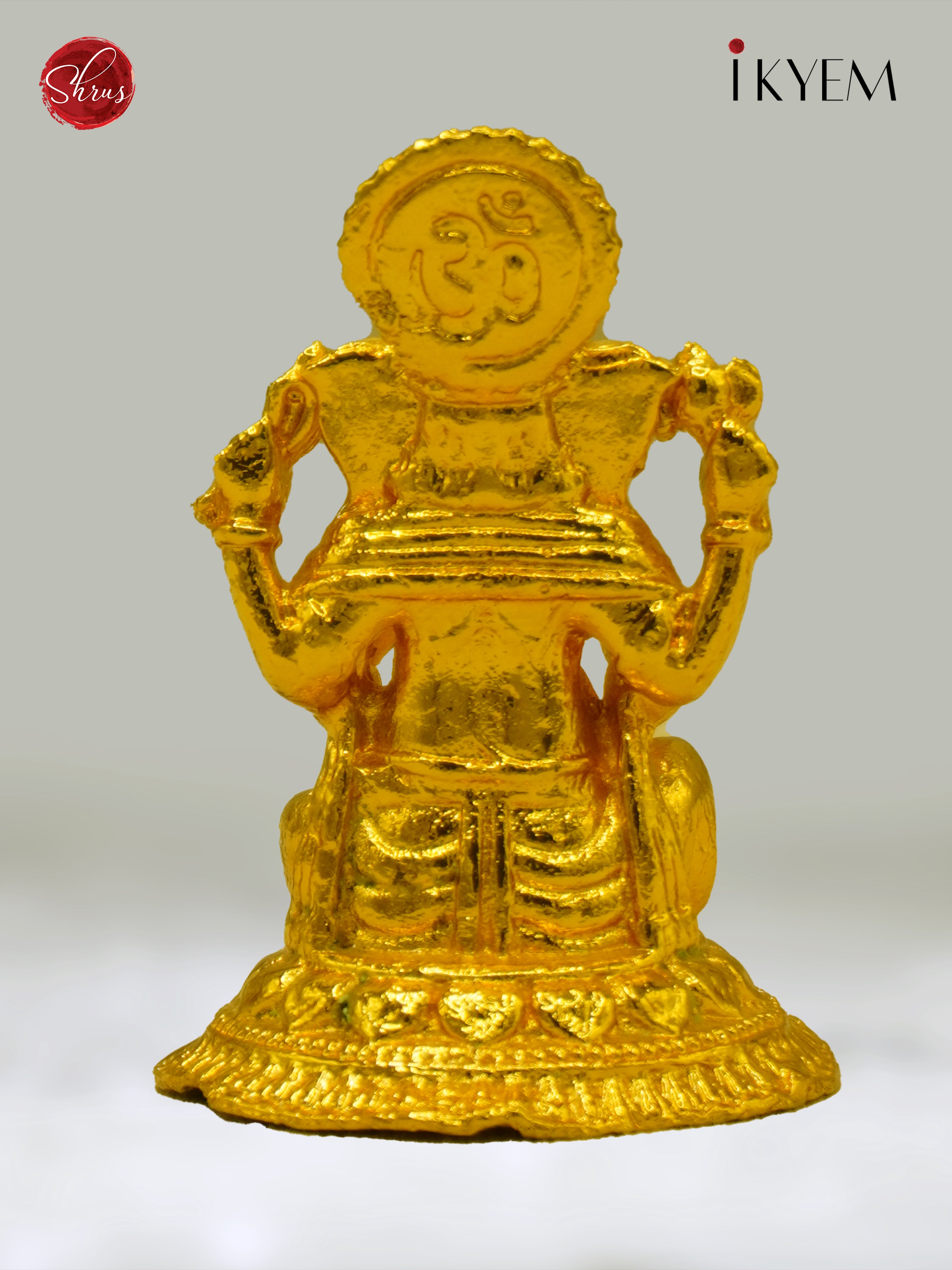24 Kt Gold Coated Ganesha for Gifting and Car Dashboard - Shop on ShrusEternity.com