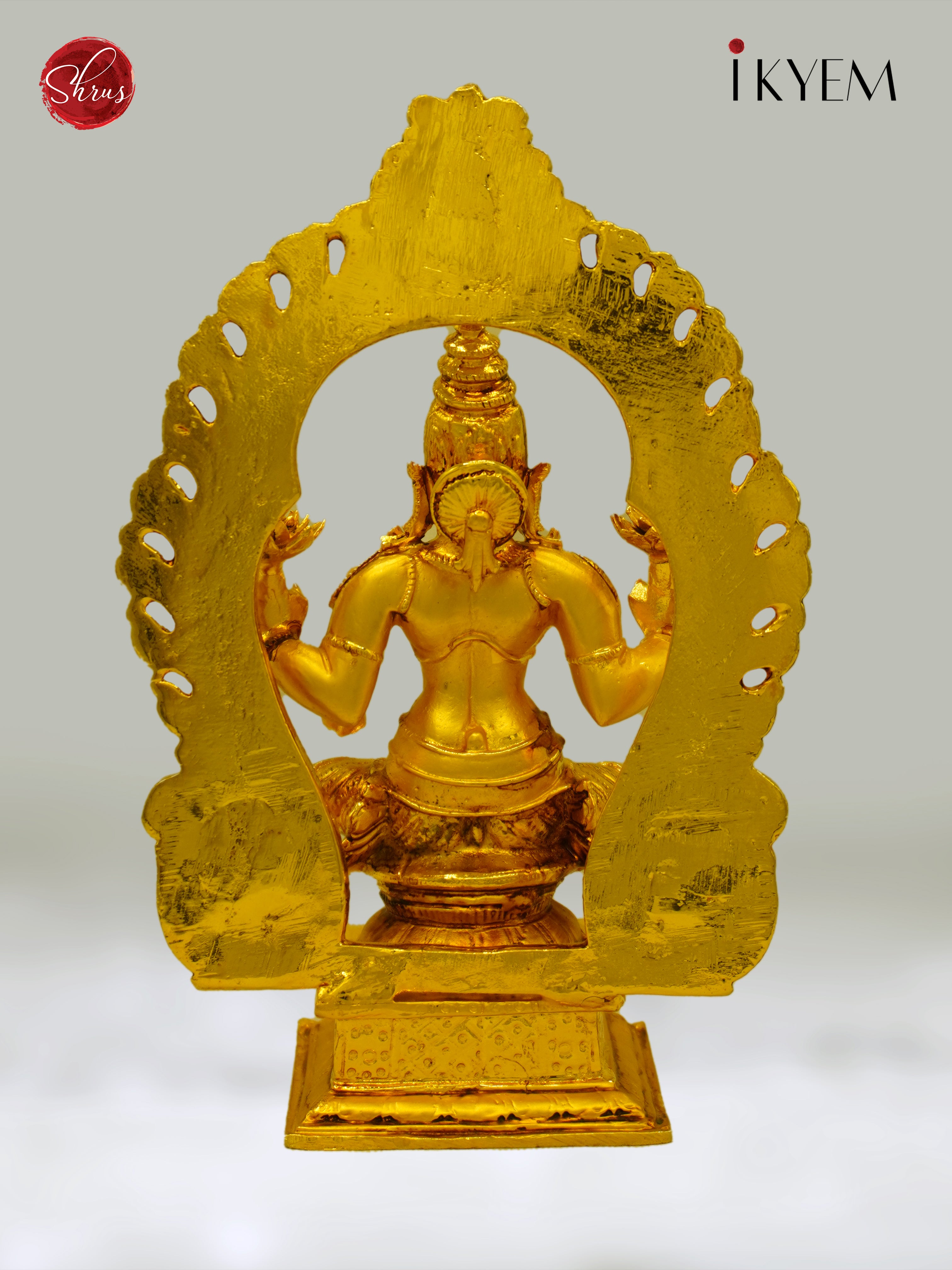 24 KT Gold Plated Lakshmi with Arch for your pooja room & Gifting - Shop on ShrusEternity.com