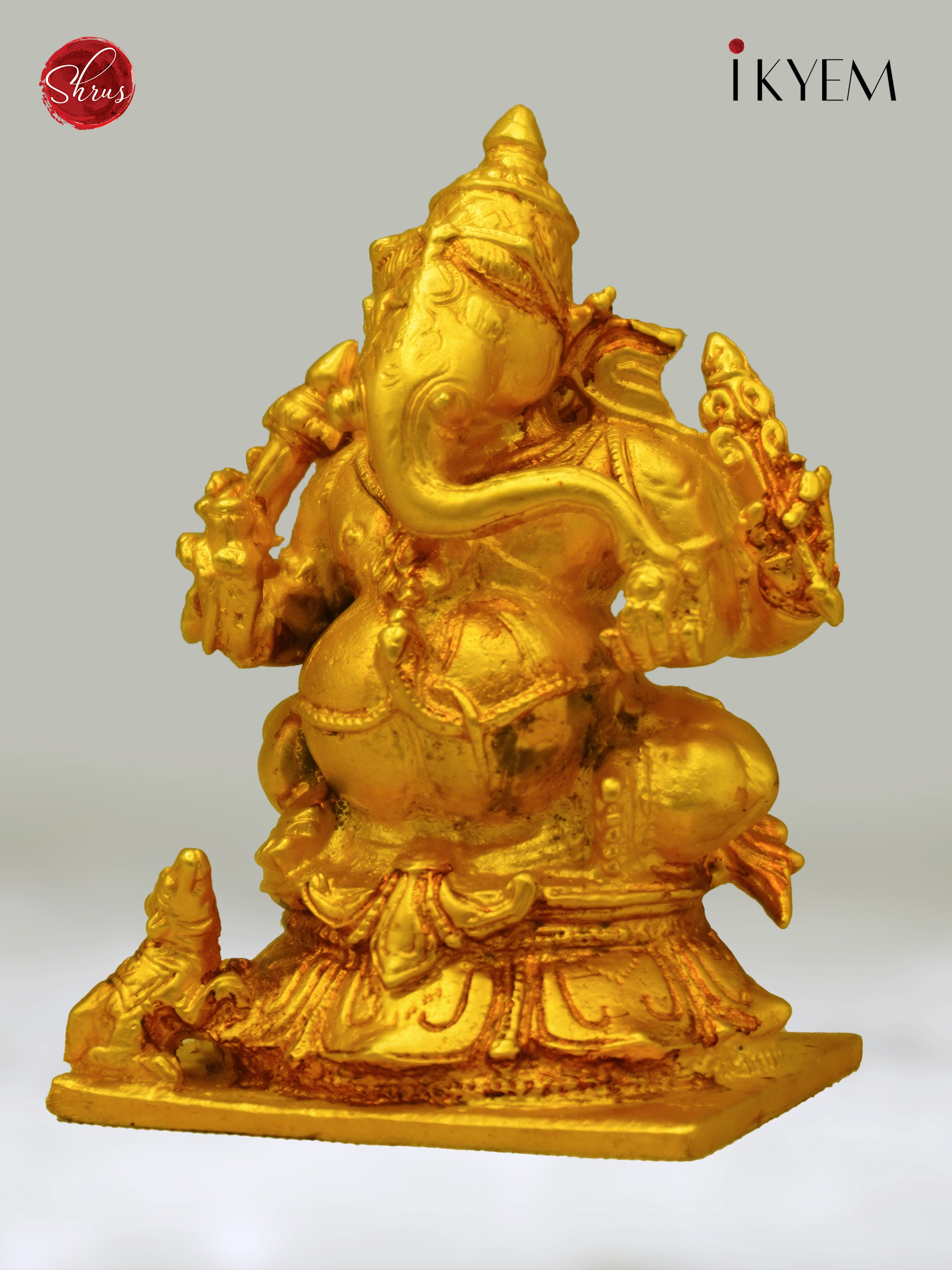 3.1" Ganesha with Square Base - Shop on ShrusEternity.com
