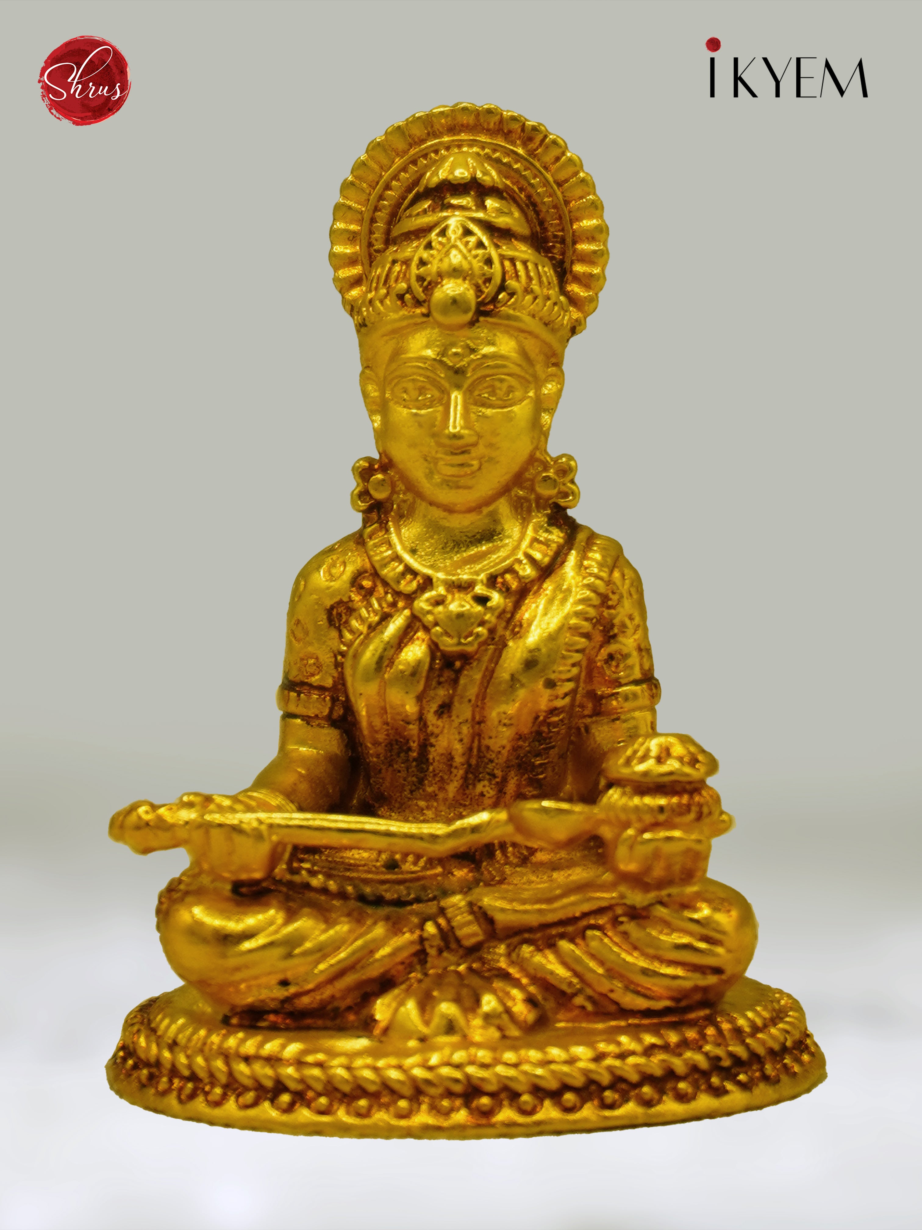 2.3" Annapurni 24 KT Gold plated - Shop on ShrusEternity.com