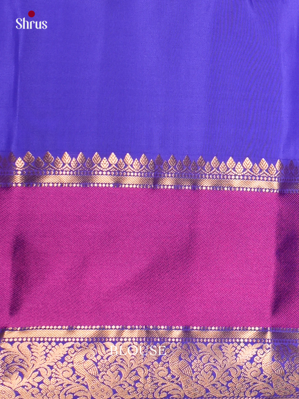 Buy Elegant Golden Pure Silk Saree with Gold Buttas & Magenta Rettaipet Zari Border