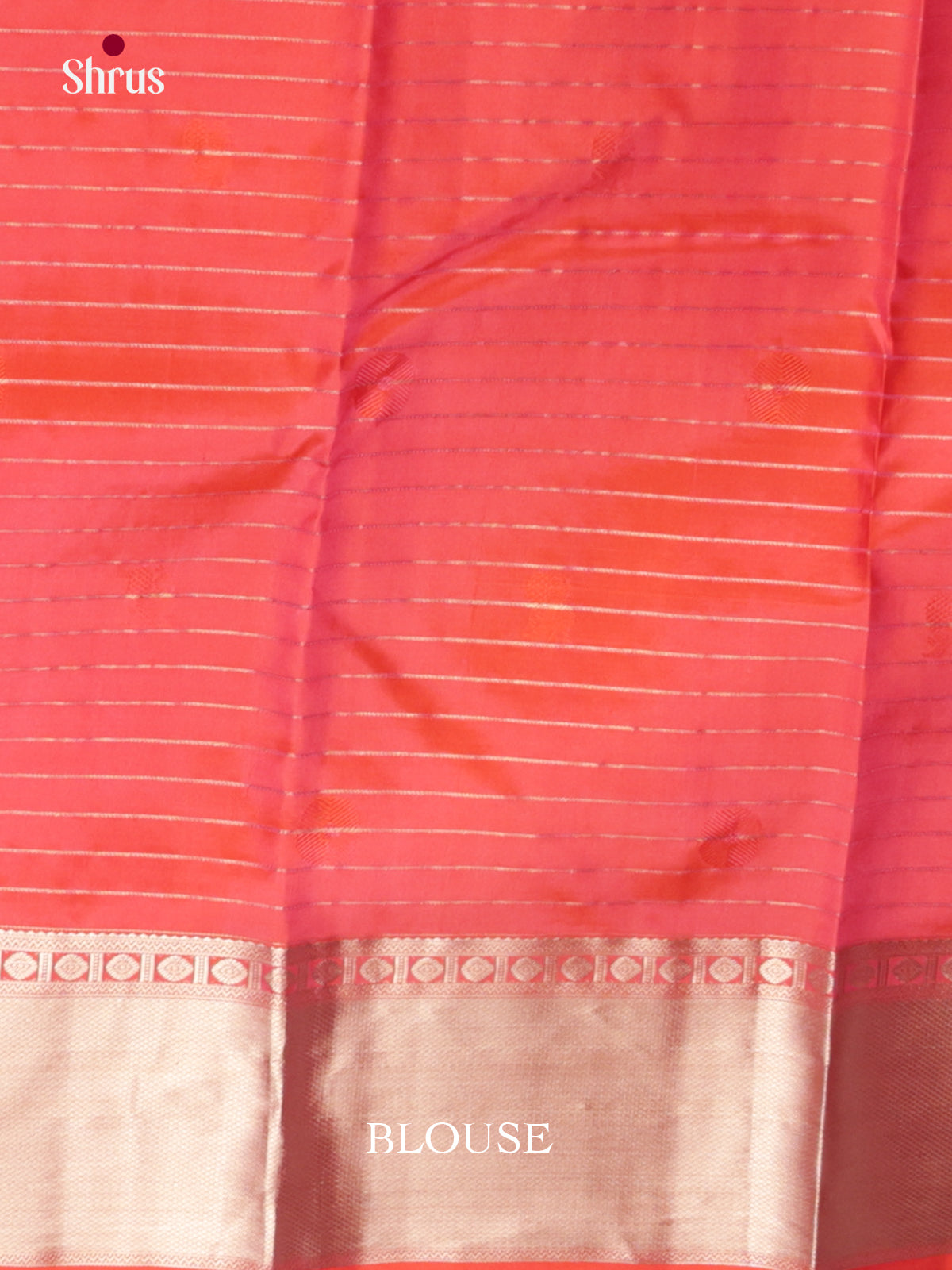 Buy Majestic Green Checked Kanchipuram Sarees with Gold Buttas & Coral Red Kaddi Zari Border
