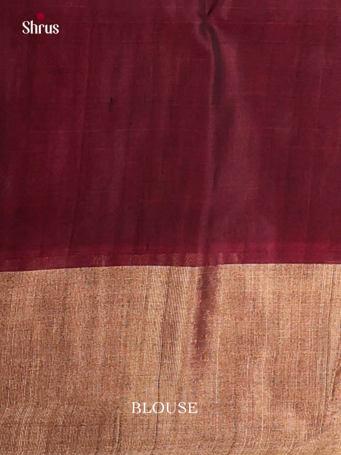 Buy Chic Green Pochampally Cotton Silk Saree With Floral Ikat Motifs, Wine Border & Pallu